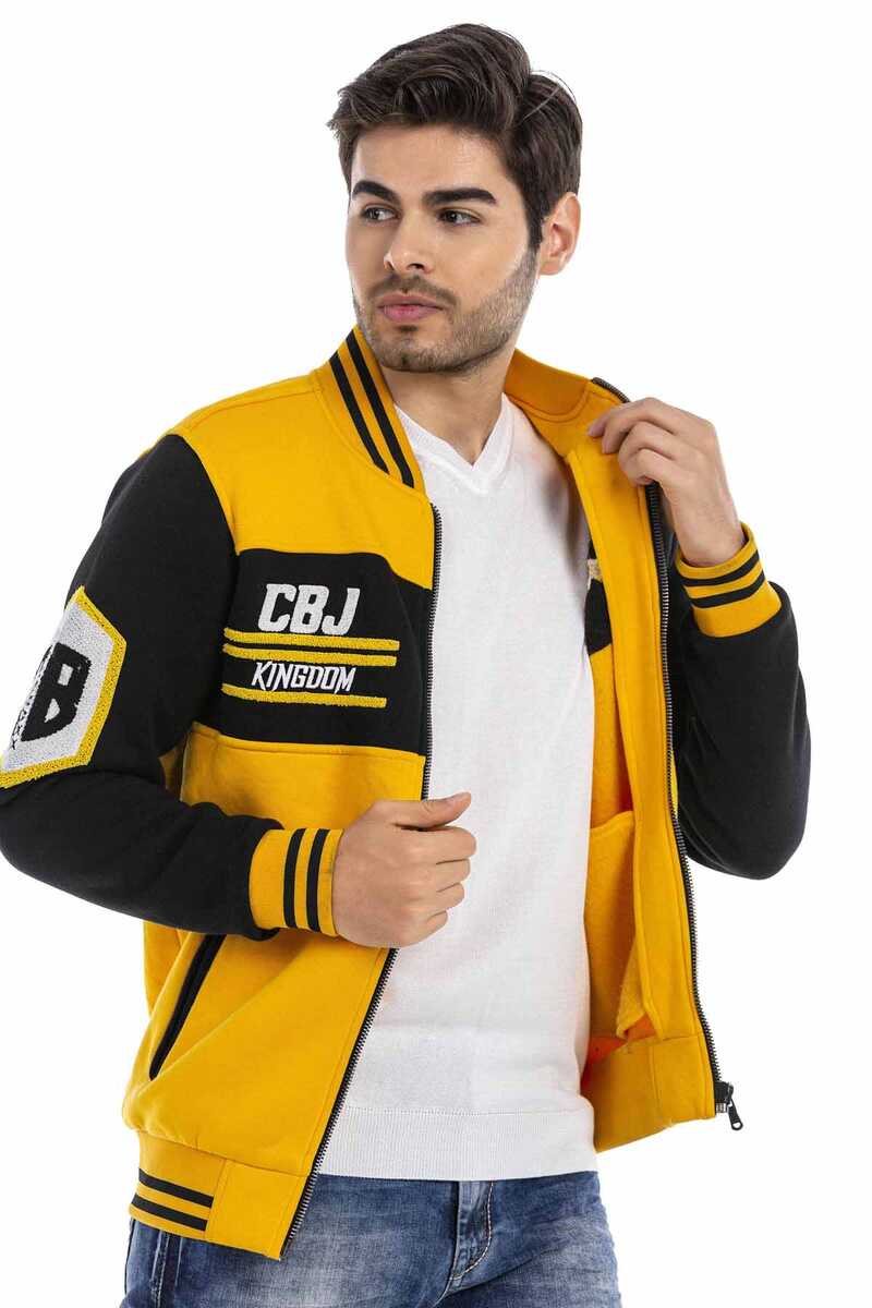 Cipo & Baxx SCHORG Herren Sweatjacke CL500 gelb