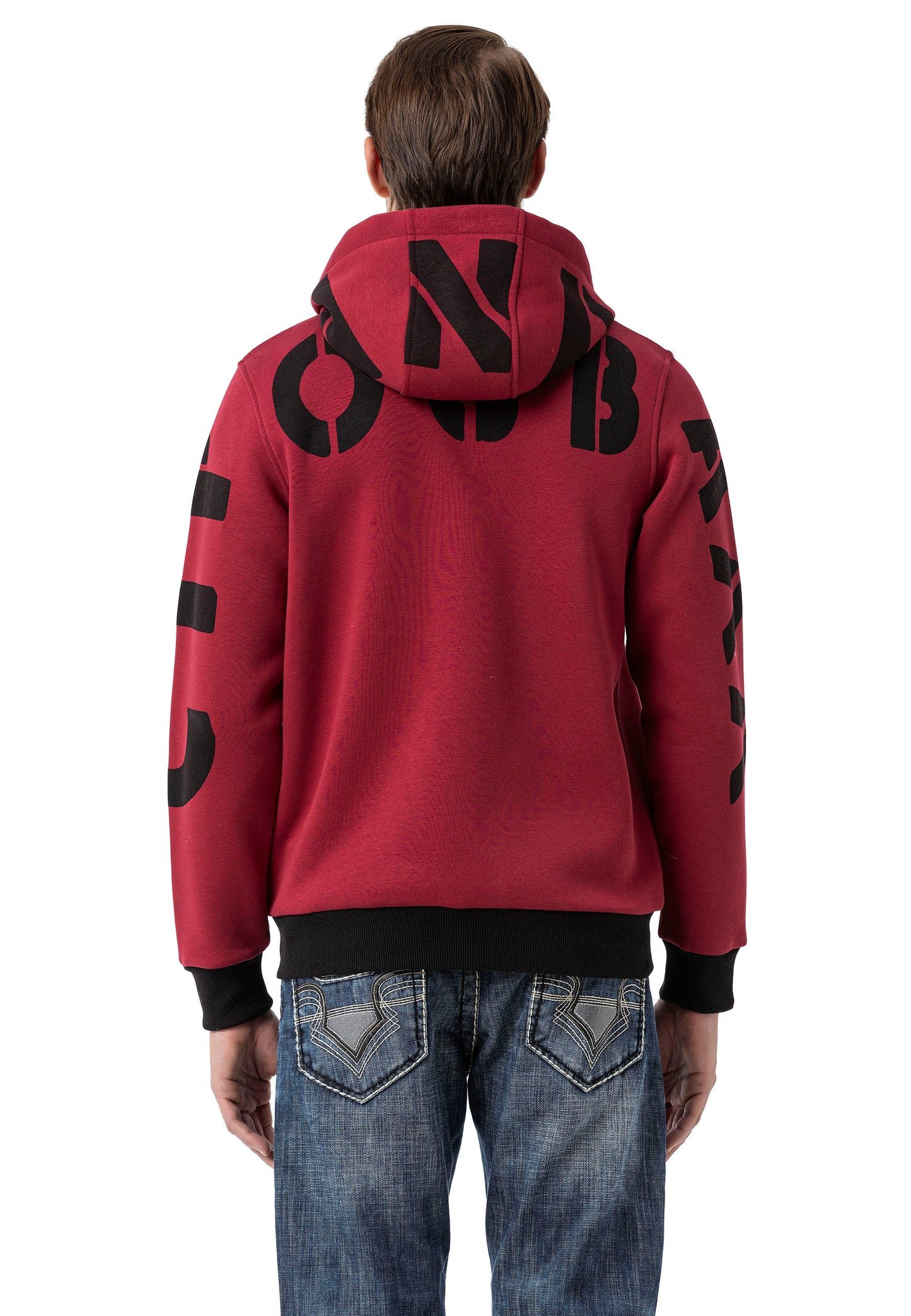 Cipo & Baxx FIRO Herren Kapuzen Hoodi Sweatshirt CL577 red