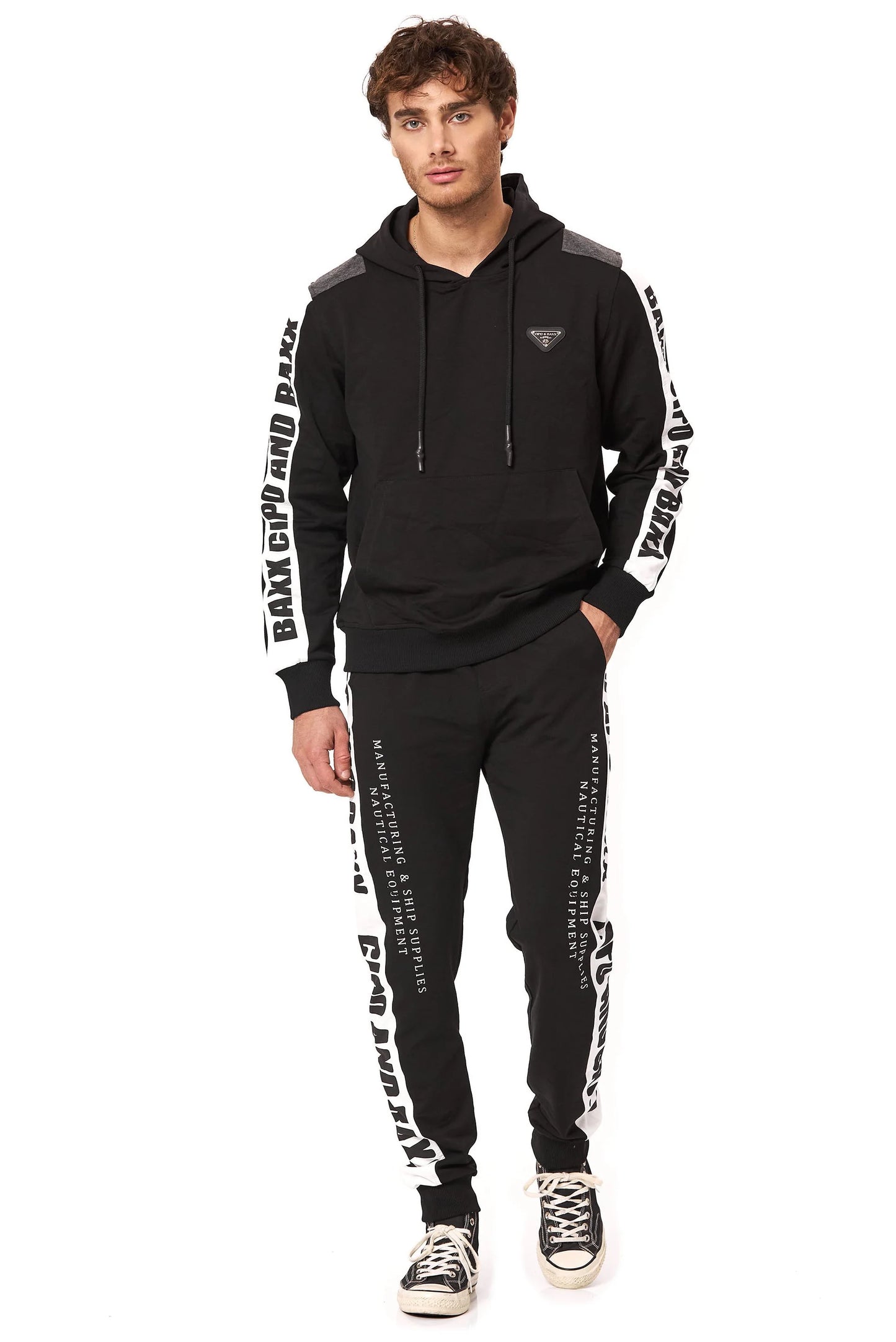 Cipo & Baxx BRENTWOOD Herren Trainingsanzug Sweatshirt + Jogginghose  CLR162 - Persvision