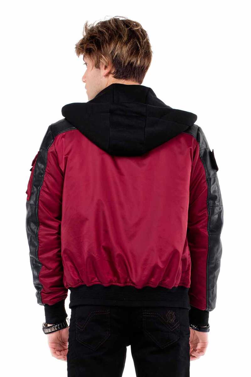 Cipo & Baxx OSLO Herren Bomberjacke Kapuze CM134
