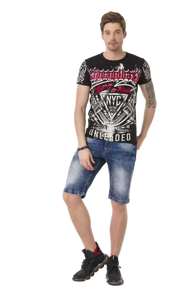Cipo &amp; Baxx RENO Camiseta Hombre CT680