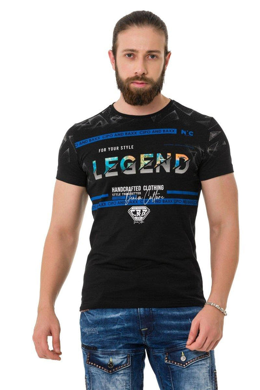 Cipo & Baxx LEGEND black Herren T-Shirt CT715
