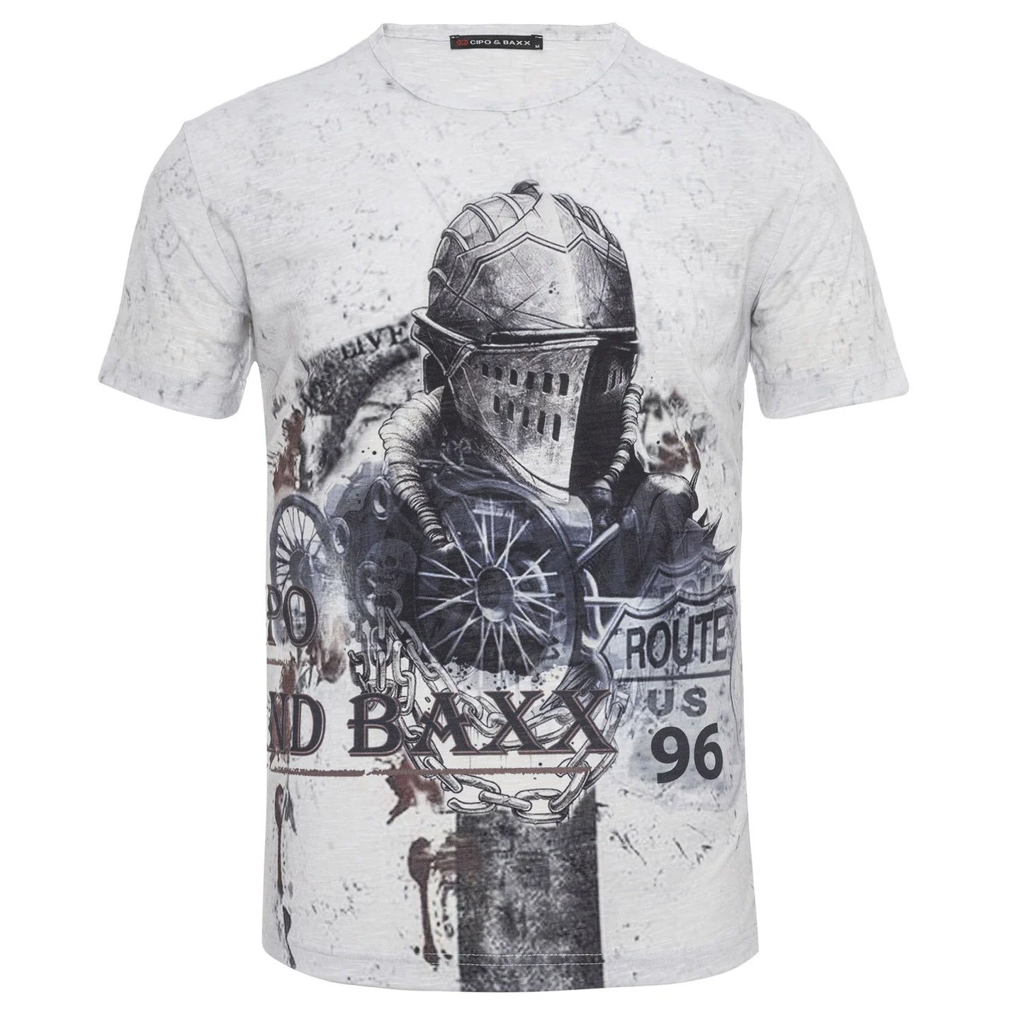 Cipo & Baxx DUEL Herren T-Shirt white CT828