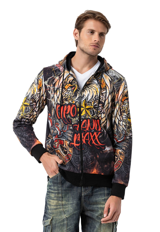 Cipo & Baxx SHILD Herren Kapuzen Hoodi Sweatshirt CL574
