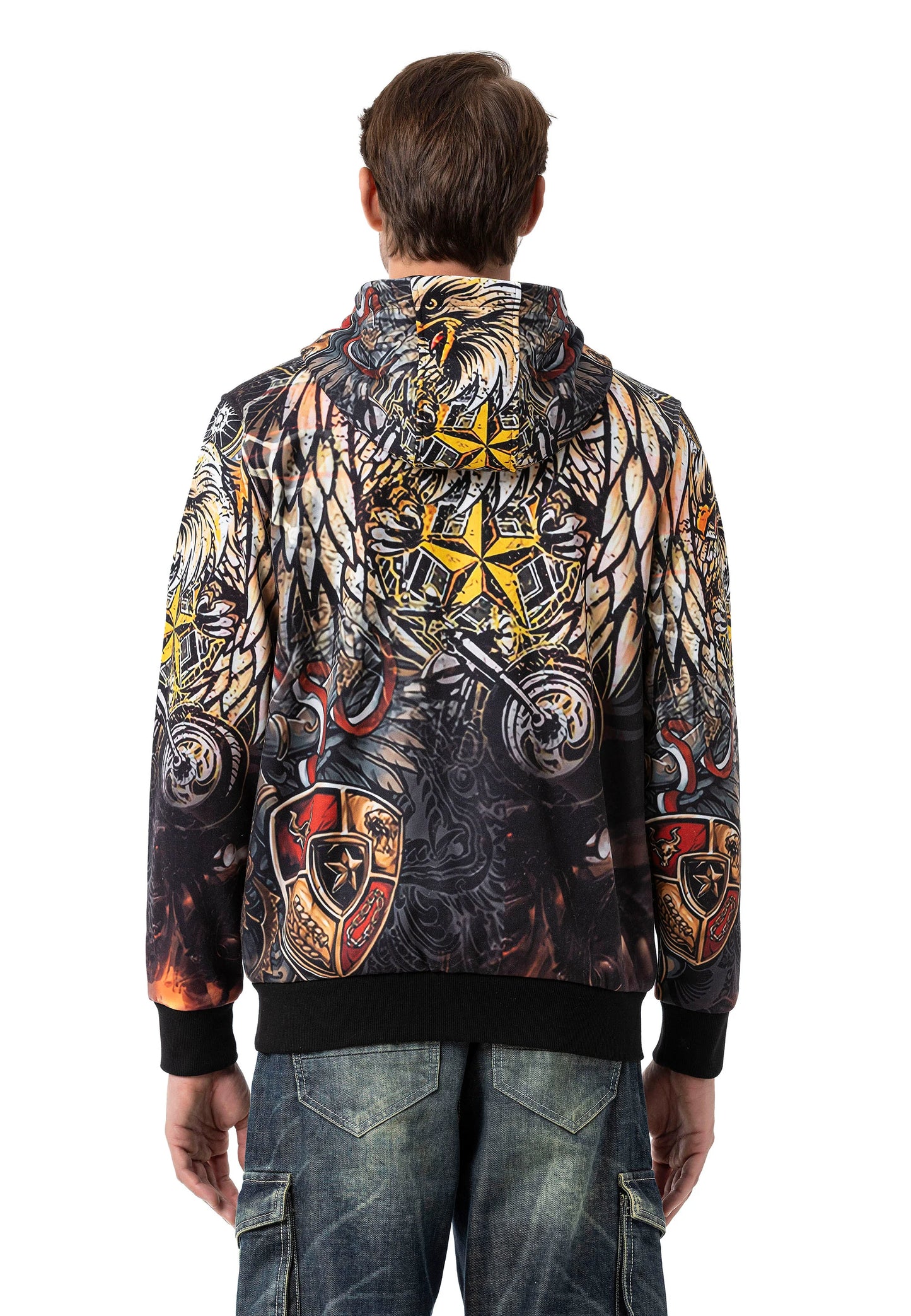 Cipo & Baxx SHILD Herren Kapuzen Hoodi Sweatshirt CL574