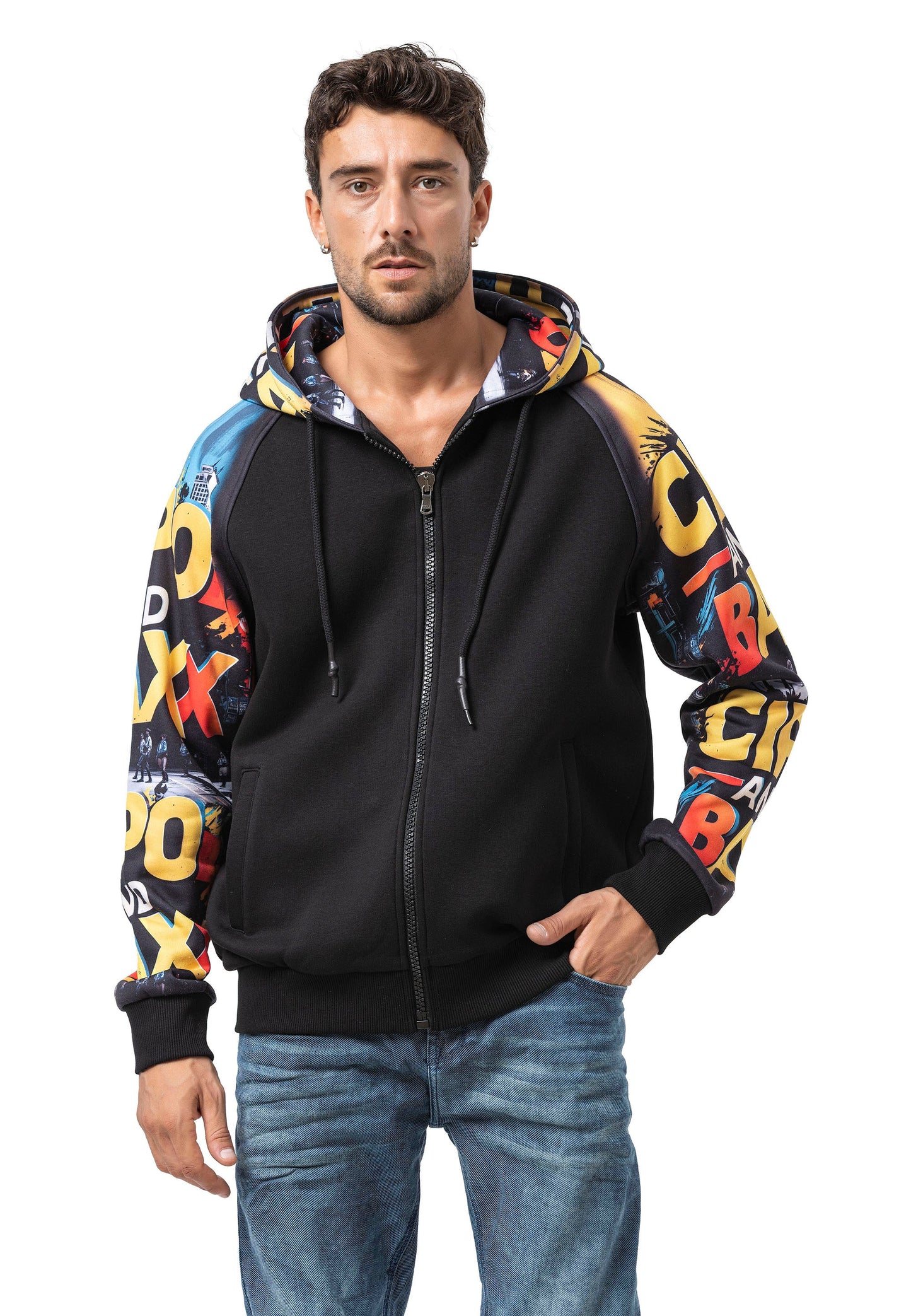Cipo & Baxx METRO Herren Kapuzen Hoodi Sweatshirt CL589