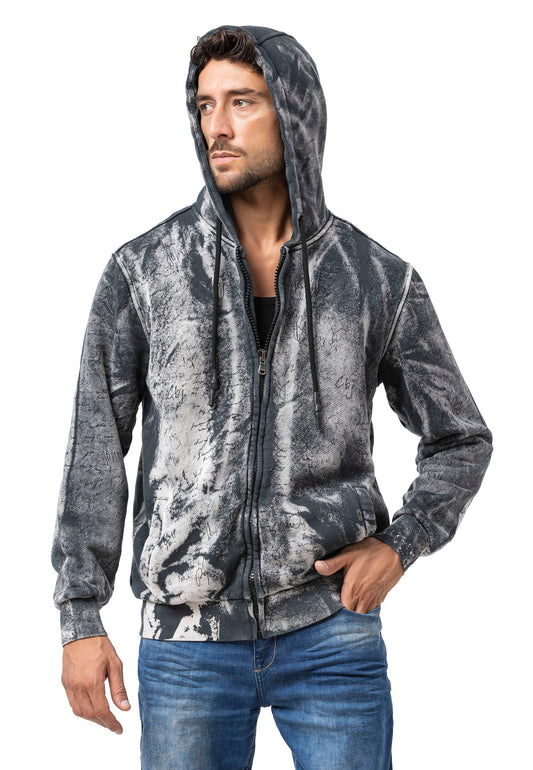 Cipo & Baxx LONS Herren Kapuzen Sweatshirt black CL594