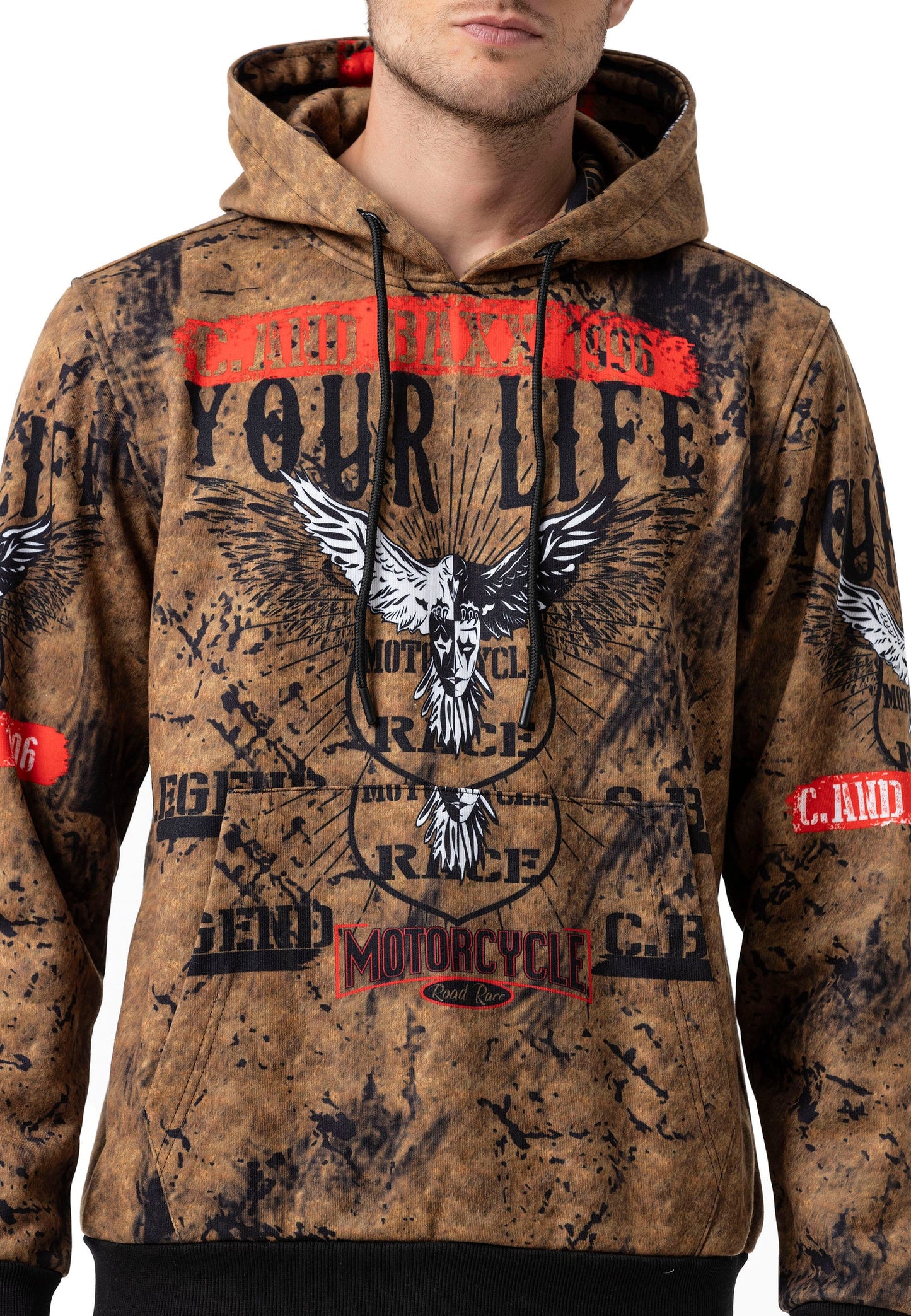 Cipo & Baxx MOUNT Herren Kapuzen Hoodi Sweatshirt CL575