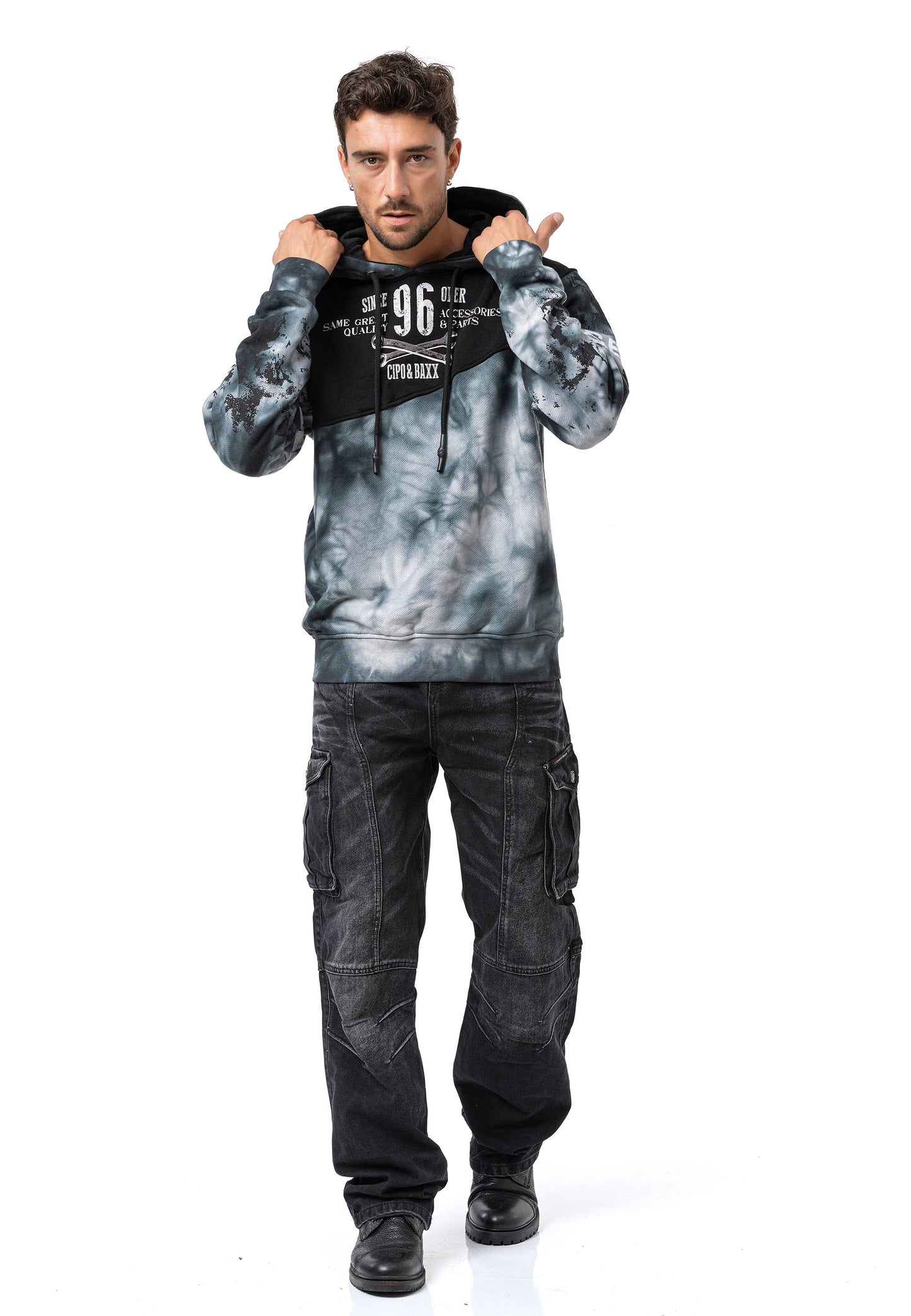 Cipo & Baxx SENA Herren Kapuzen Sweatshirt CL593