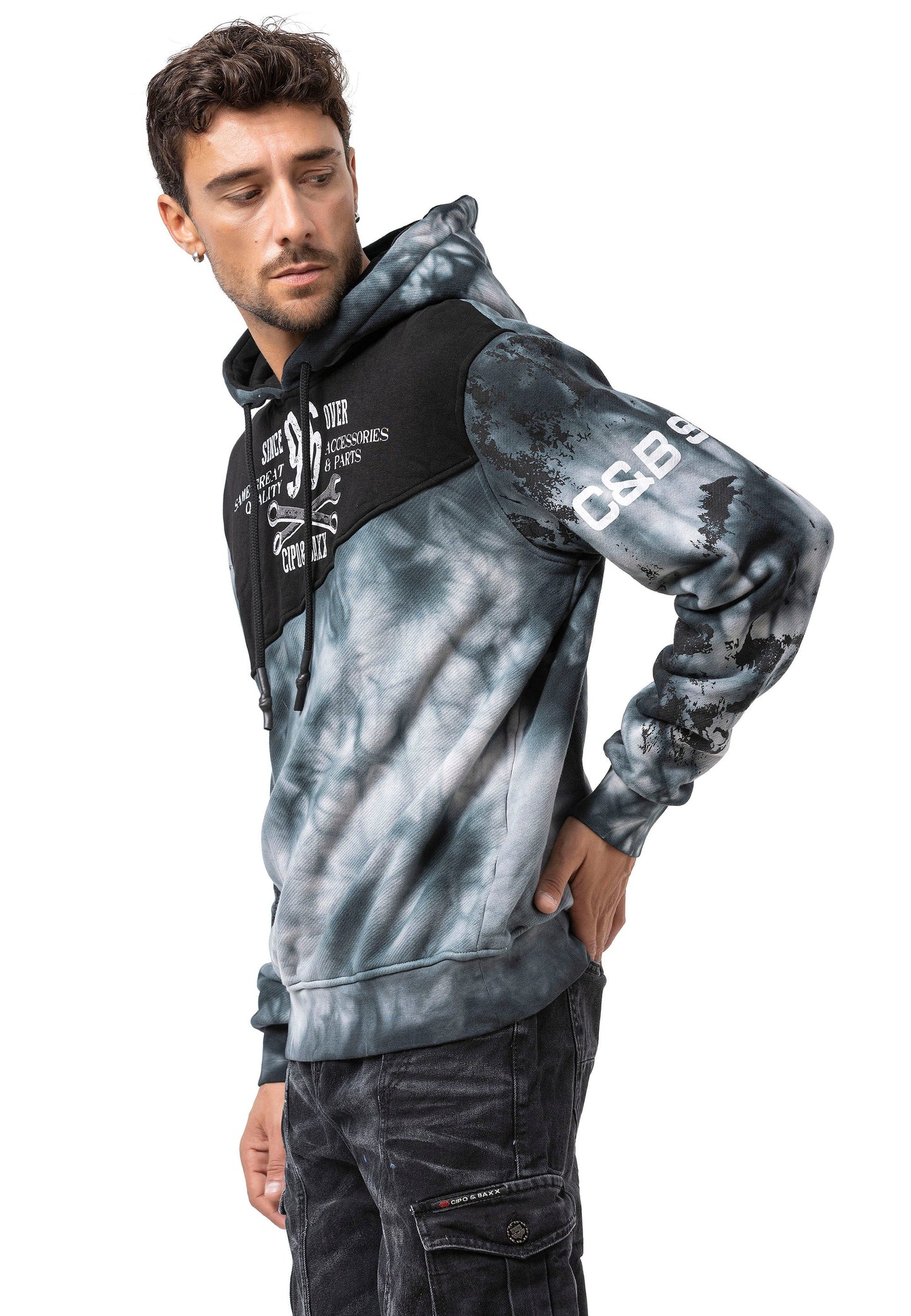 Cipo & Baxx SENA Herren Kapuzen Sweatshirt CL593