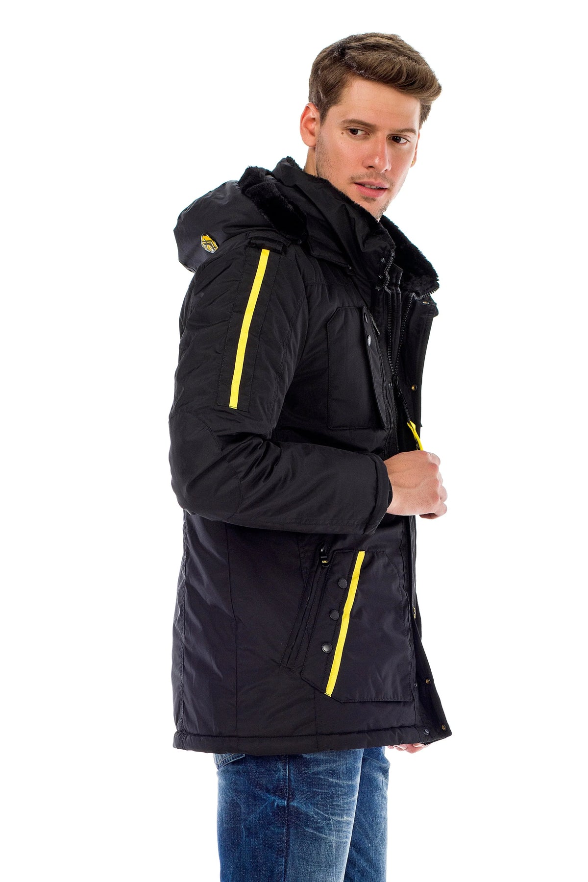 Cipo & Baxx HIGHLAND Herren Parkerjacke CM130 black