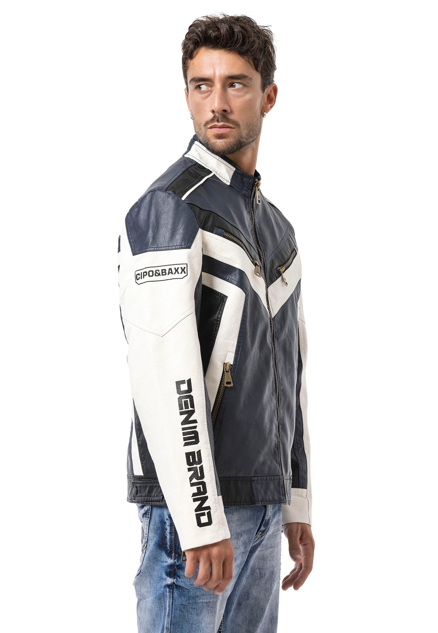 Cipo & Baxx FLASH Herren Lederjacke CM230