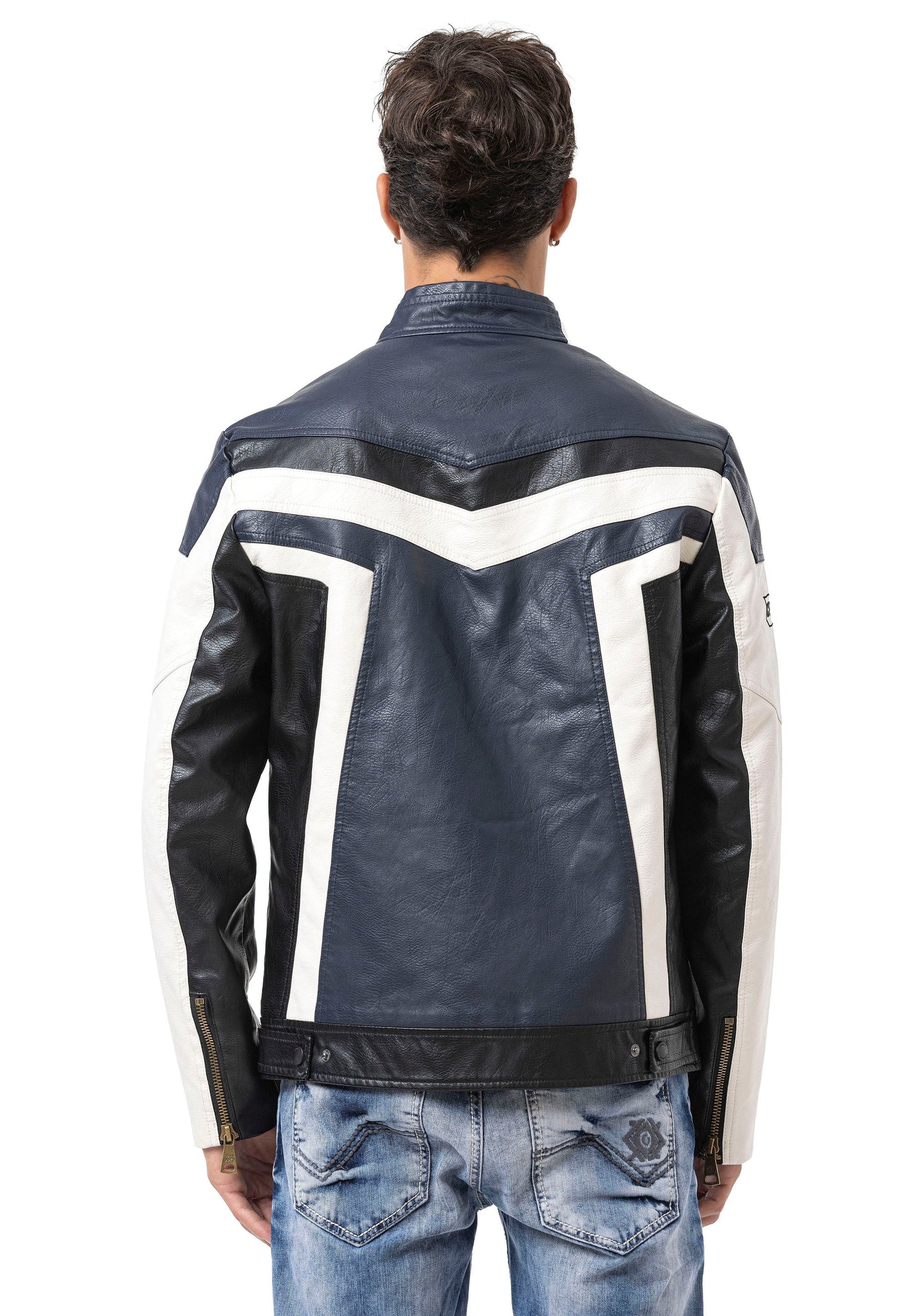 Cipo & Baxx FLASH Herren Lederjacke CM230