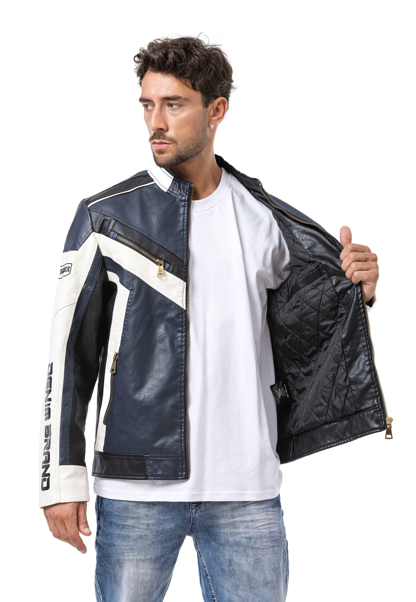 Cipo & Baxx FLASH Herren Lederjacke CM230