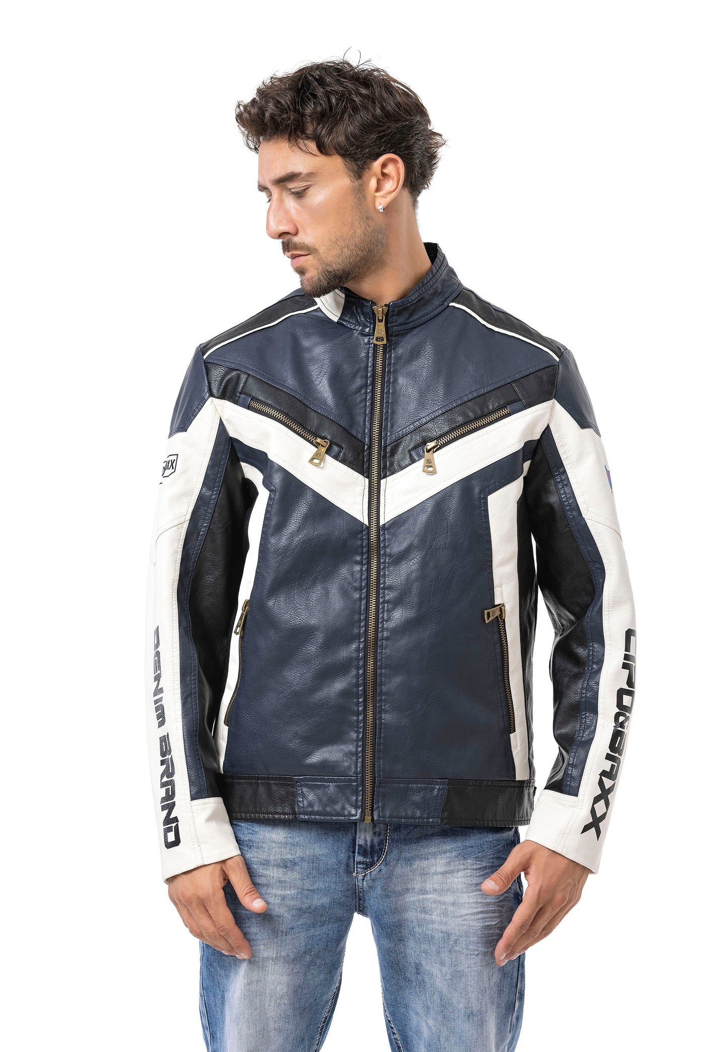 Cipo & Baxx FLASH Herren Lederjacke CM230