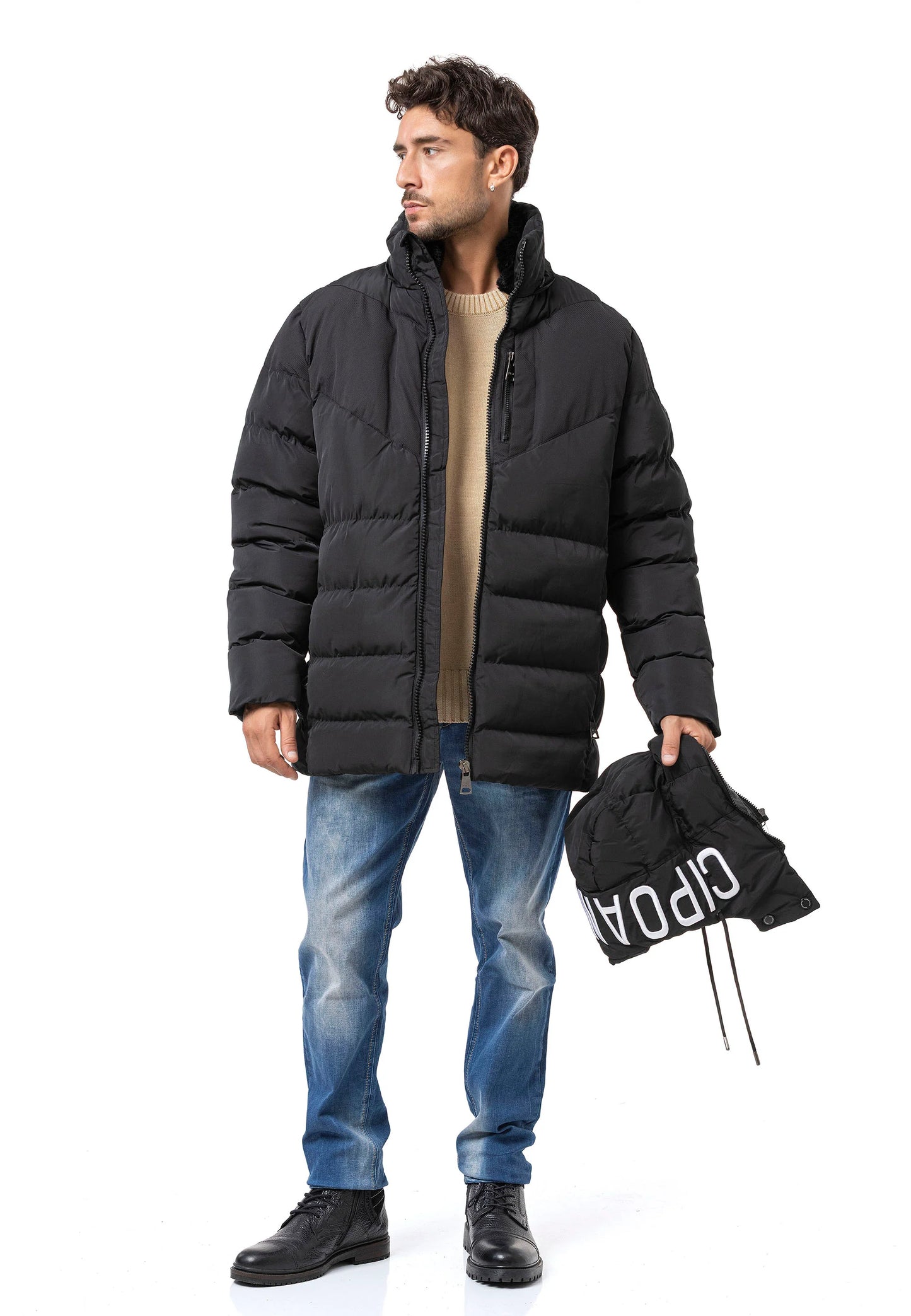 Cipo & Baxx ASHER Herren Steppjacke Parker CM198