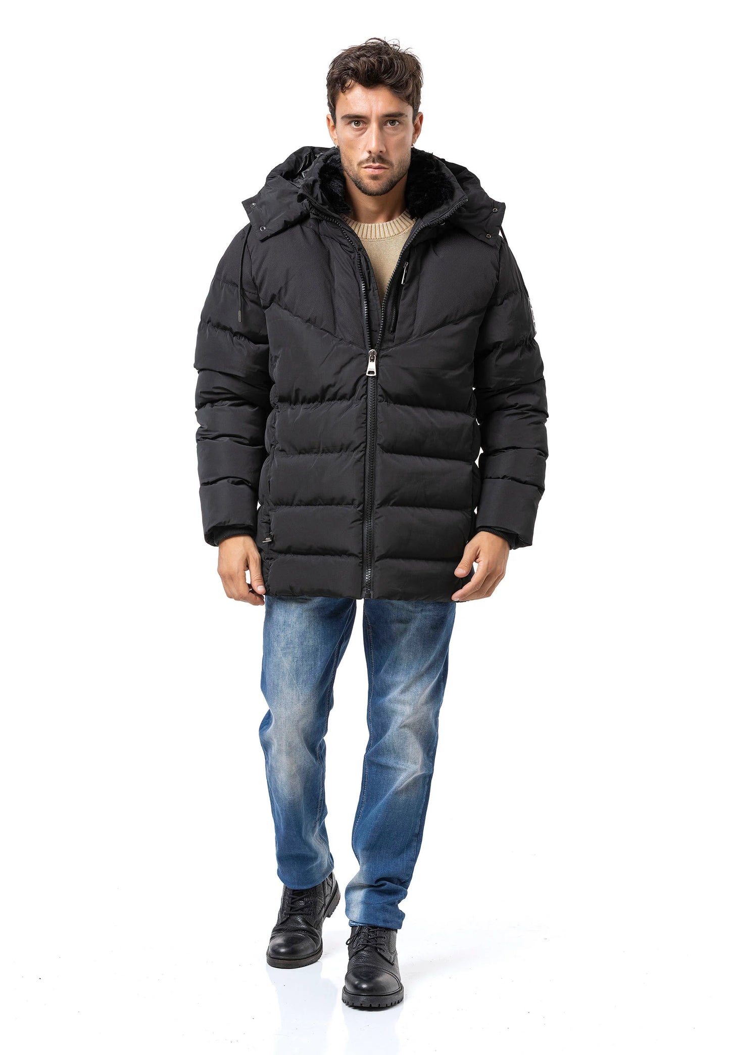 Cipo & Baxx ASHER Herren Steppjacke Parker CM198
