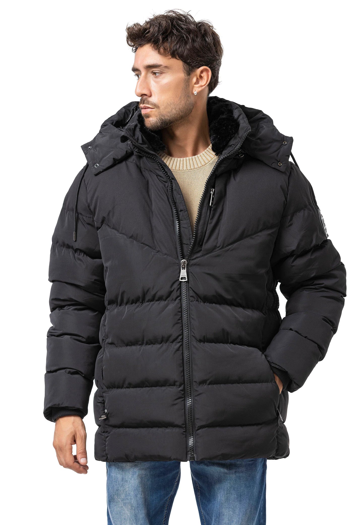 Cipo & Baxx ASHER Herren Steppjacke Parker CM198
