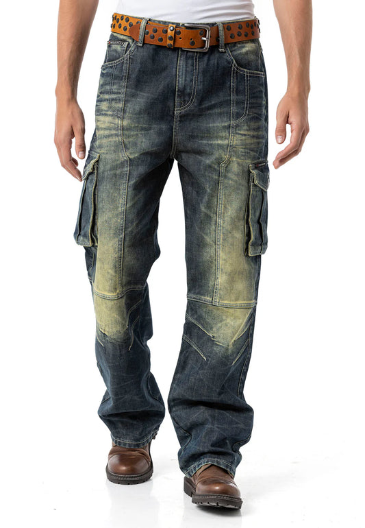 Cipo & Baxx EPIC Herren Baggy cargo Jeans Denim CD897