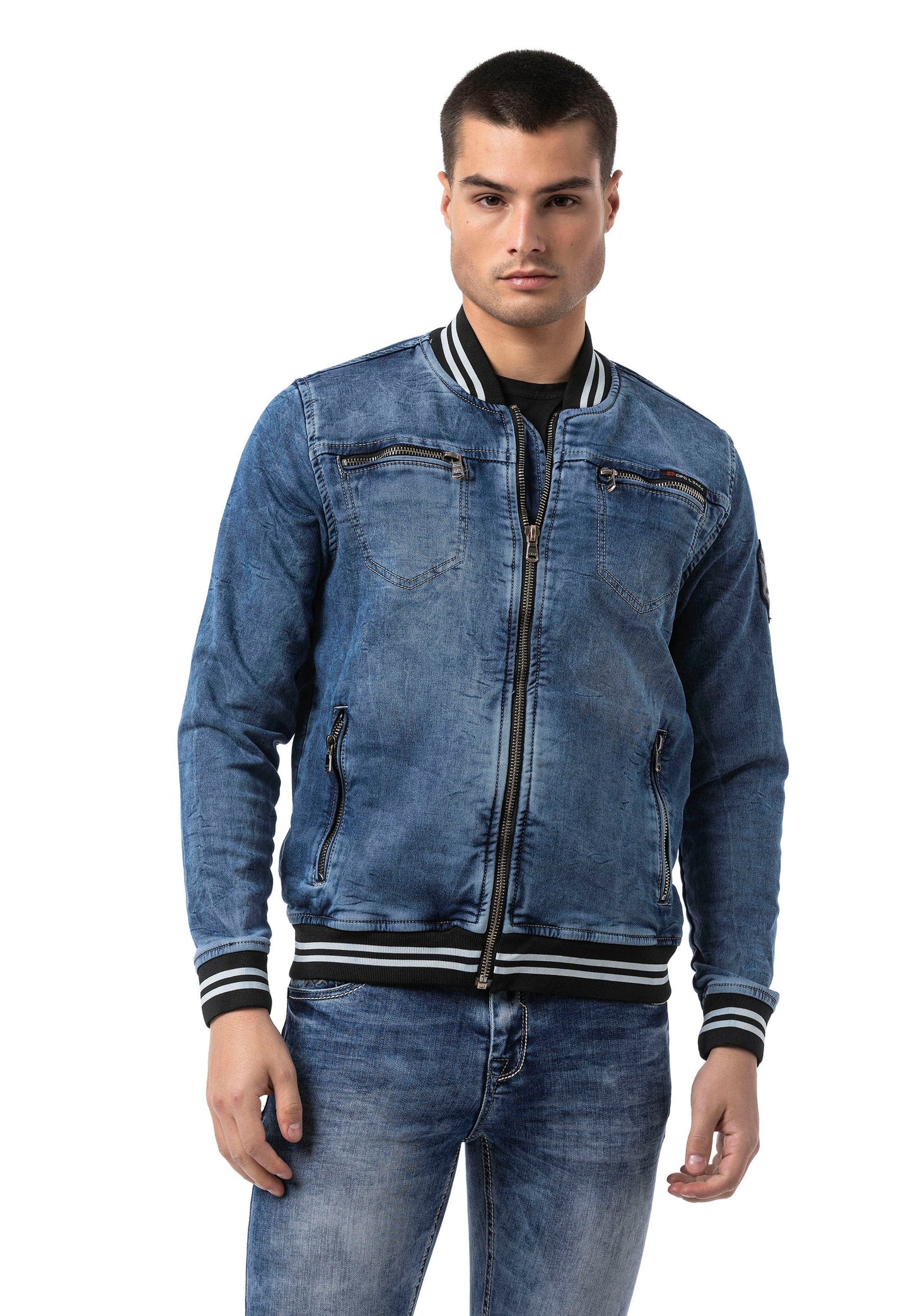 Cipo & Baxx TENNESSEE Herren Jeans Jacke Denim CJ310