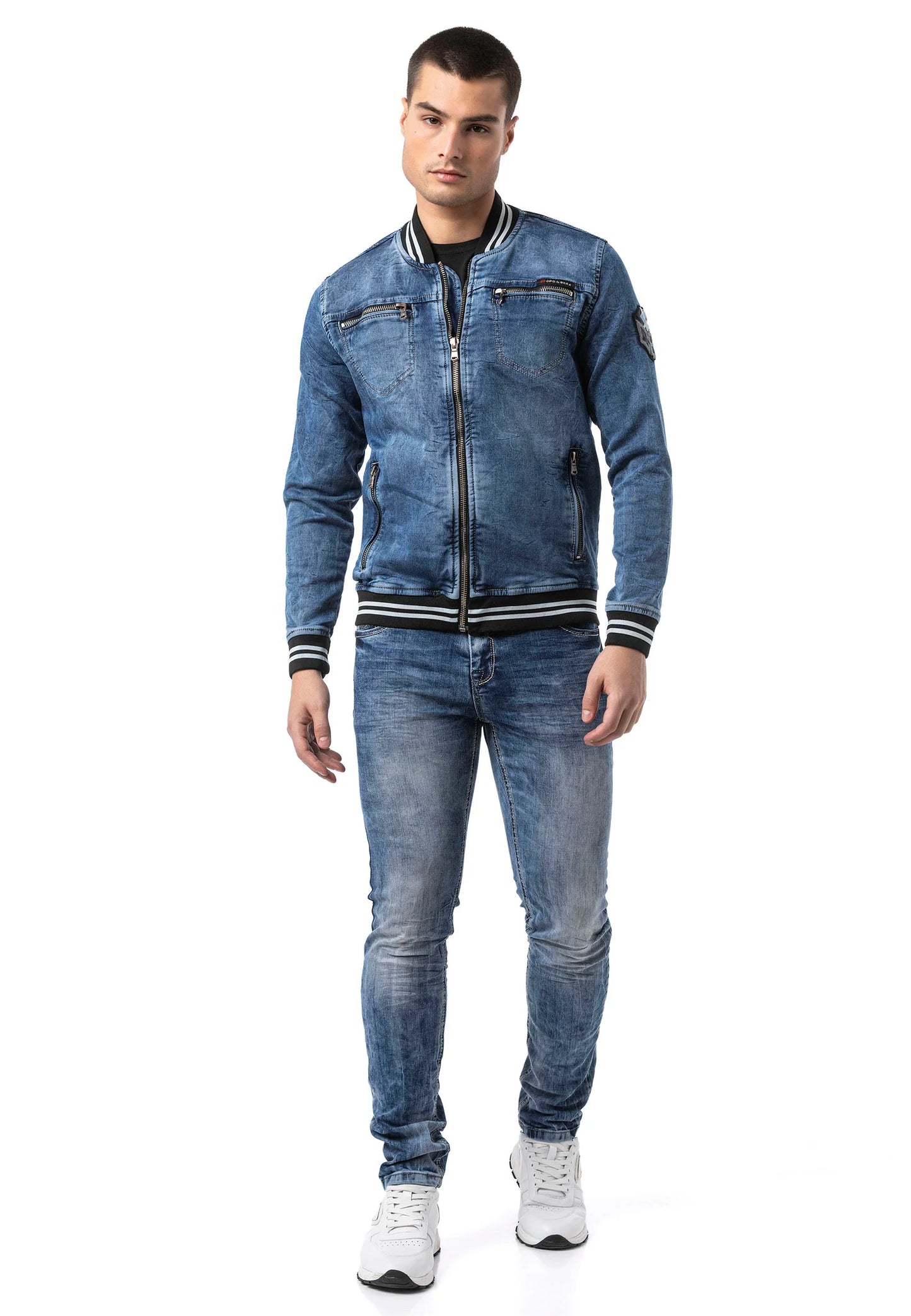 Cipo & Baxx TENNESSEE Herren Jeans Jacke Denim CJ310