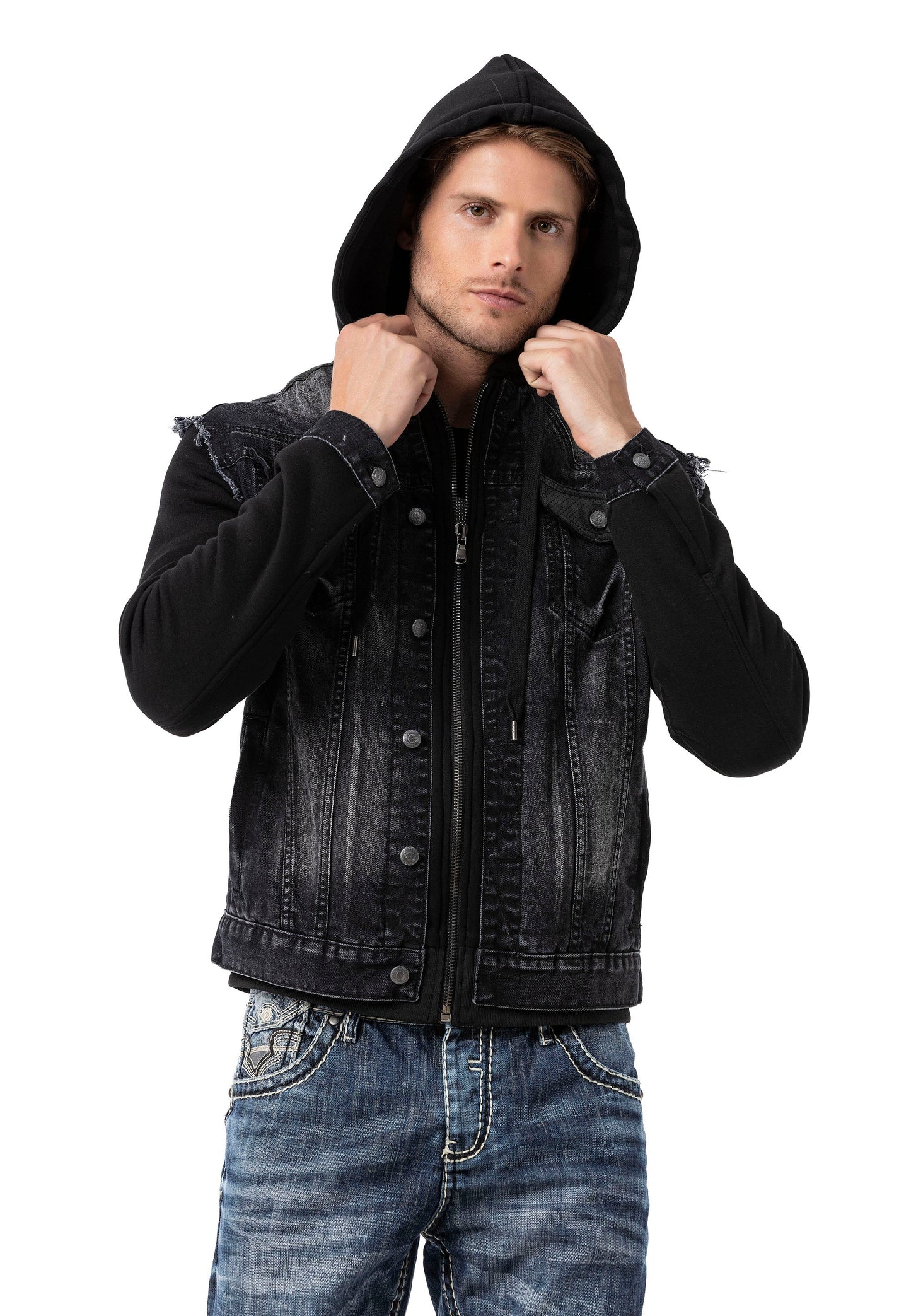 Cipo & Baxx RENAN Herren Jeans Jacke Denim CJ307