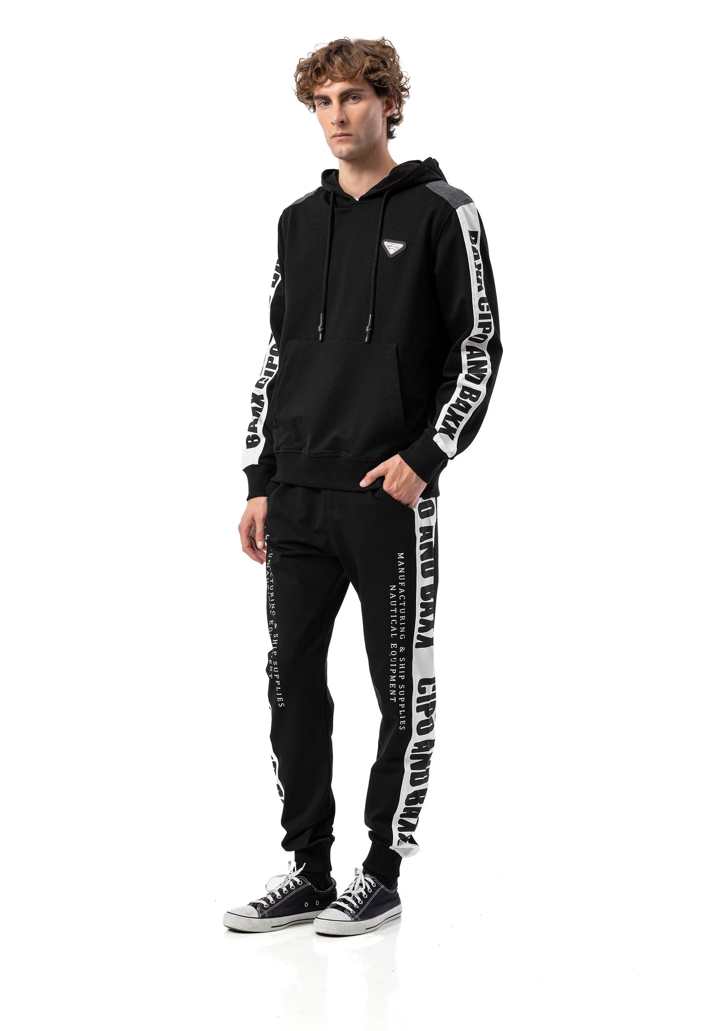Cipo & Baxx BRENTWOOD Herren Trainingsanzug Sweatshirt + Jogginghose  CLR162