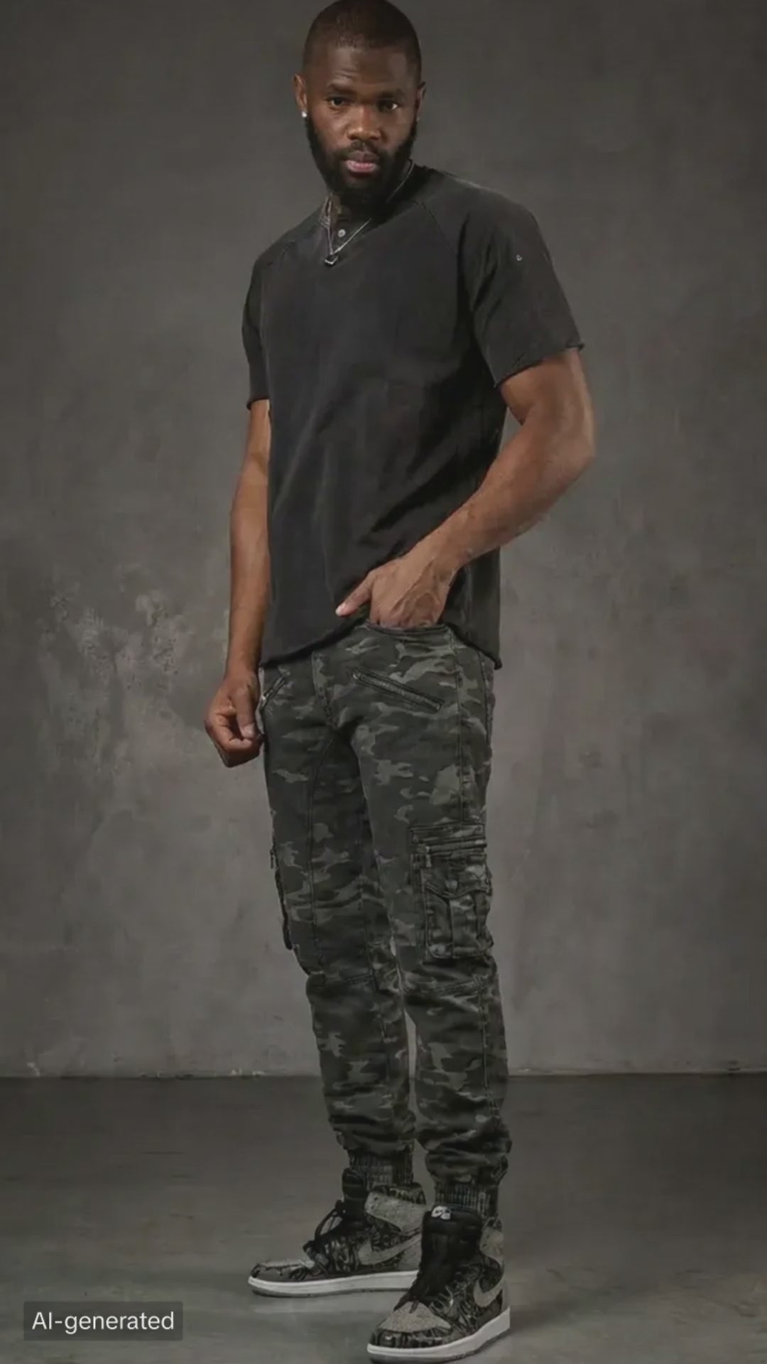 Cipo & Baxx PATRIA Herren Cargo Camouflage Jeans CD908 im Produktvideo
