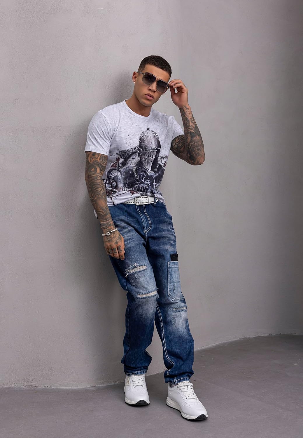 Cipo & Baxx COLWOOD Herren Baggy Jeans Denim CD907