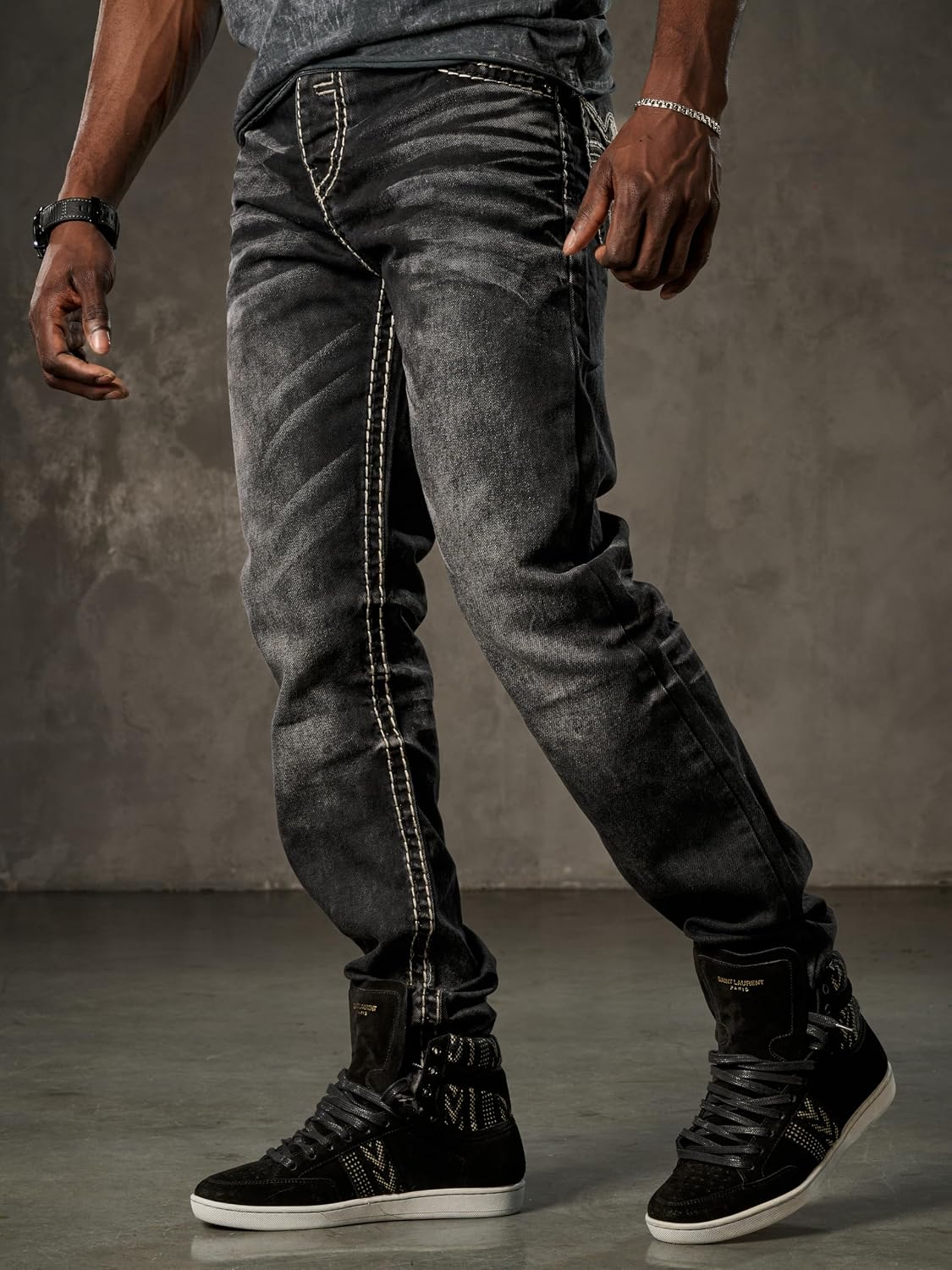 Cipo & Baxx RODEO Herren Jeans black Denim CD862
