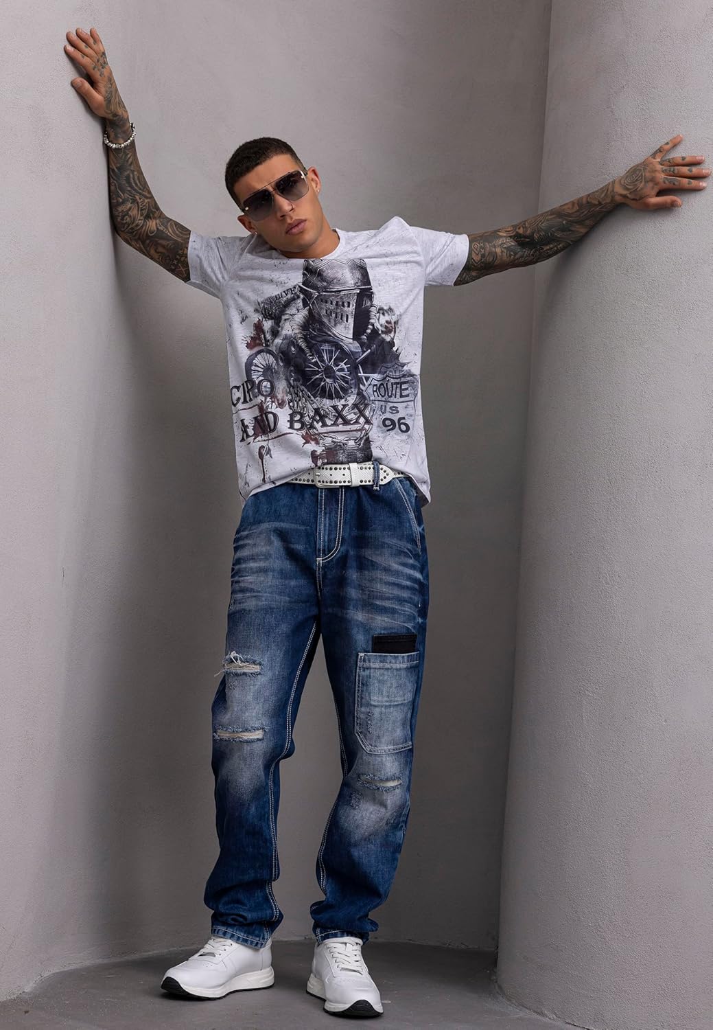 Cipo & Baxx COLWOOD Herren Baggy Jeans Denim CD907