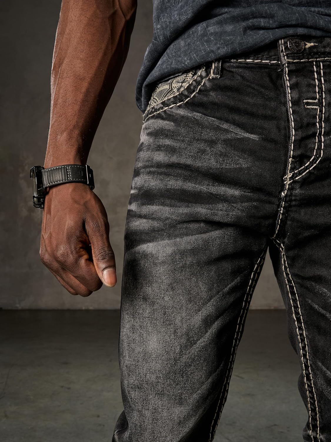 Cipo & Baxx RODEO Herren Jeans black Denim CD862