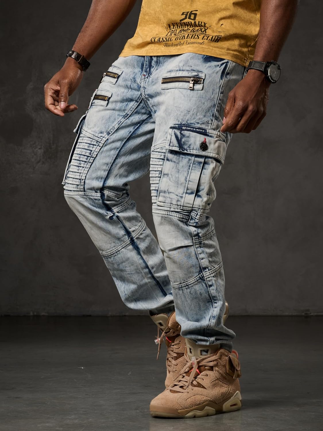 Cipo & Baxx PABLO Herren Cargo Jeans CD798