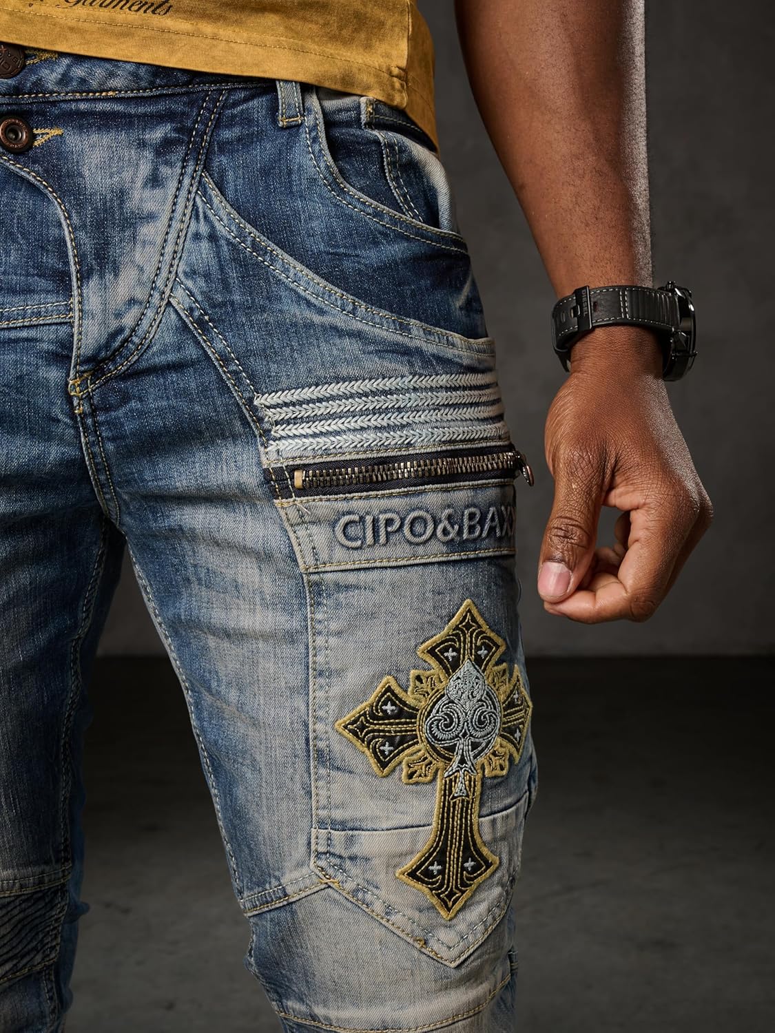 Cipo & Baxx UTAH Herren Jeans Denim CD293
