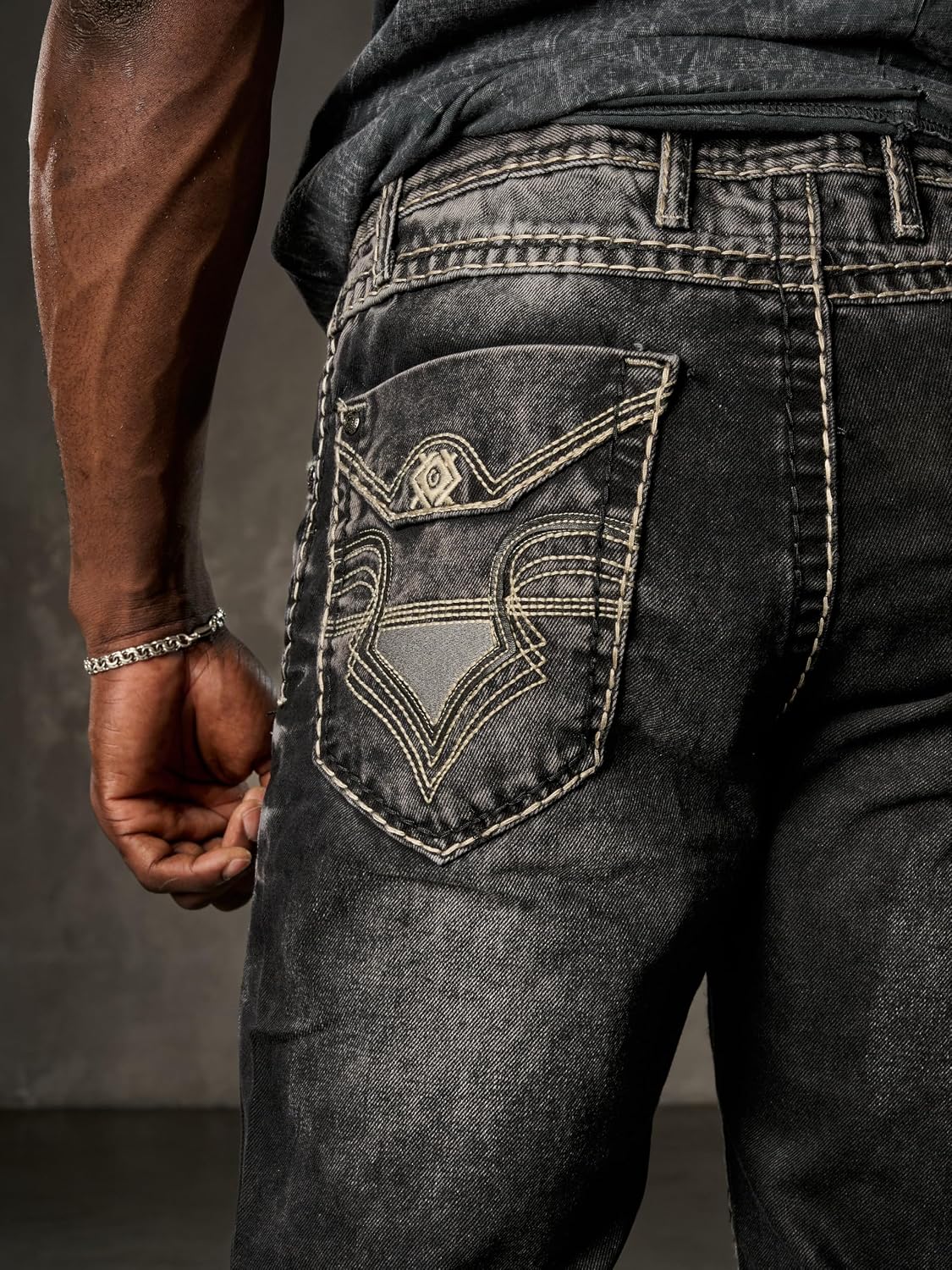 Cipo & Baxx RODEO Herren Jeans black Denim CD862 - Persvision