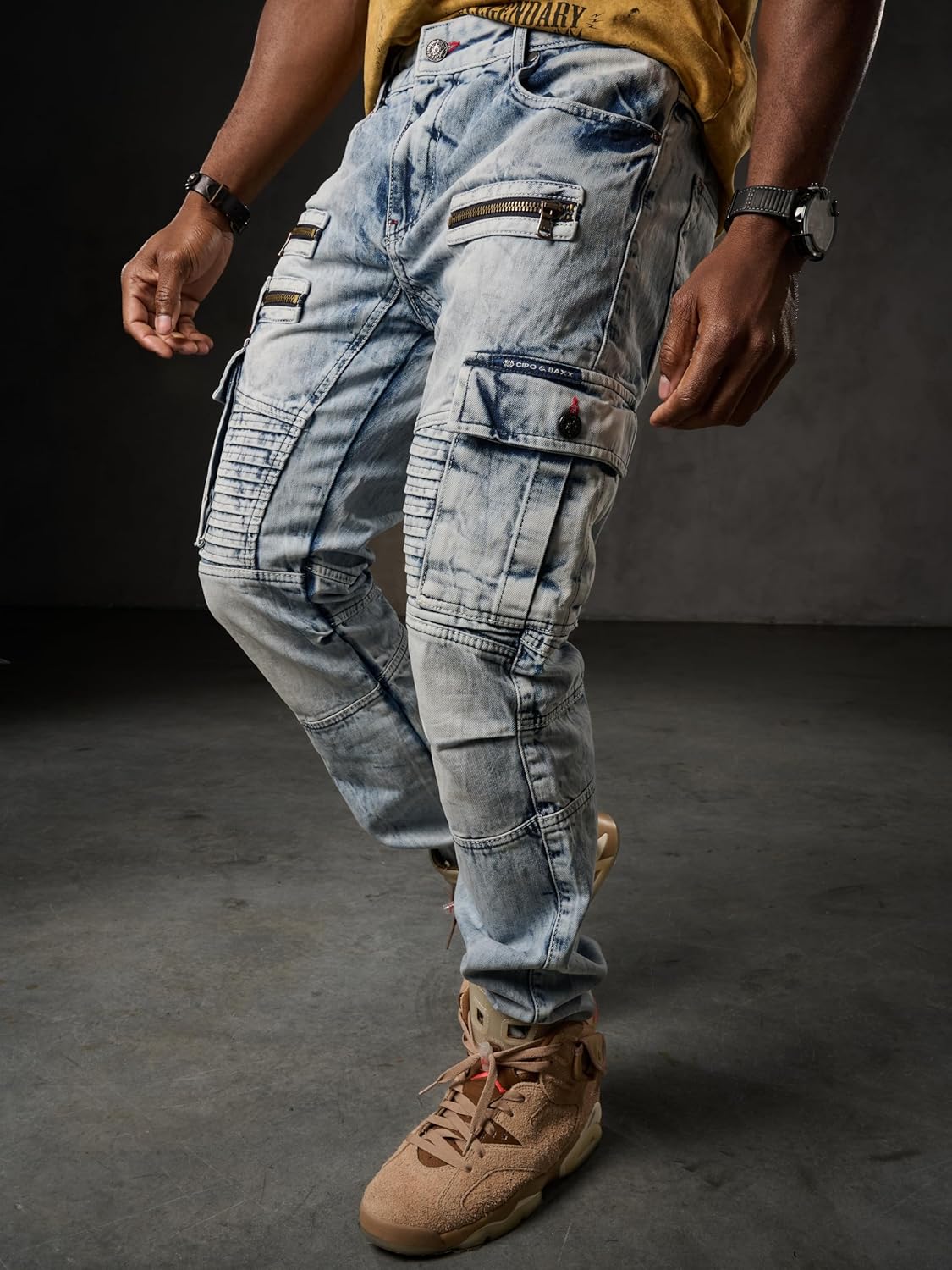 Cipo & Baxx PABLO Herren Cargo Jeans CD798