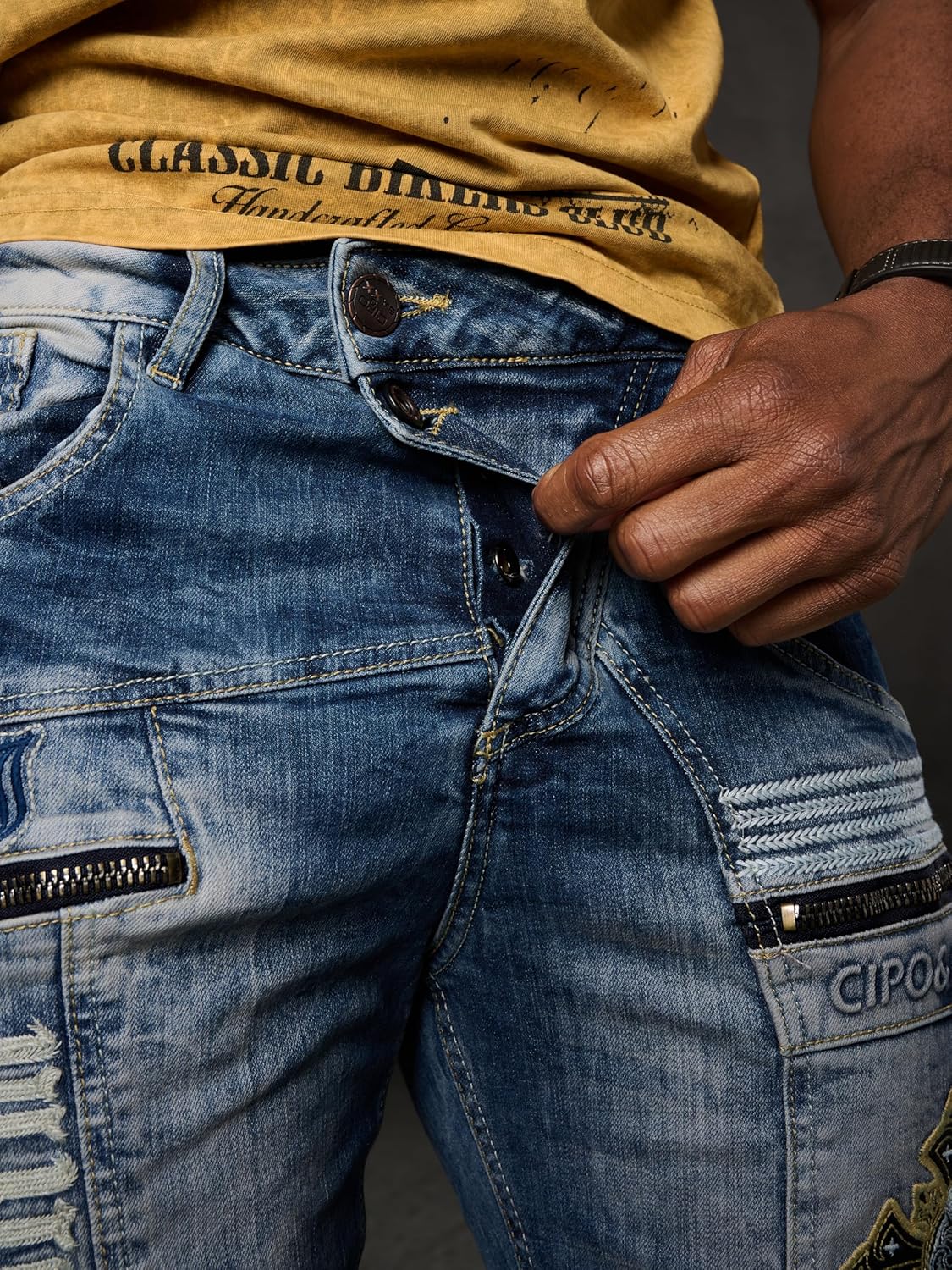 Cipo & Baxx UTAH Herren Jeans Denim CD293