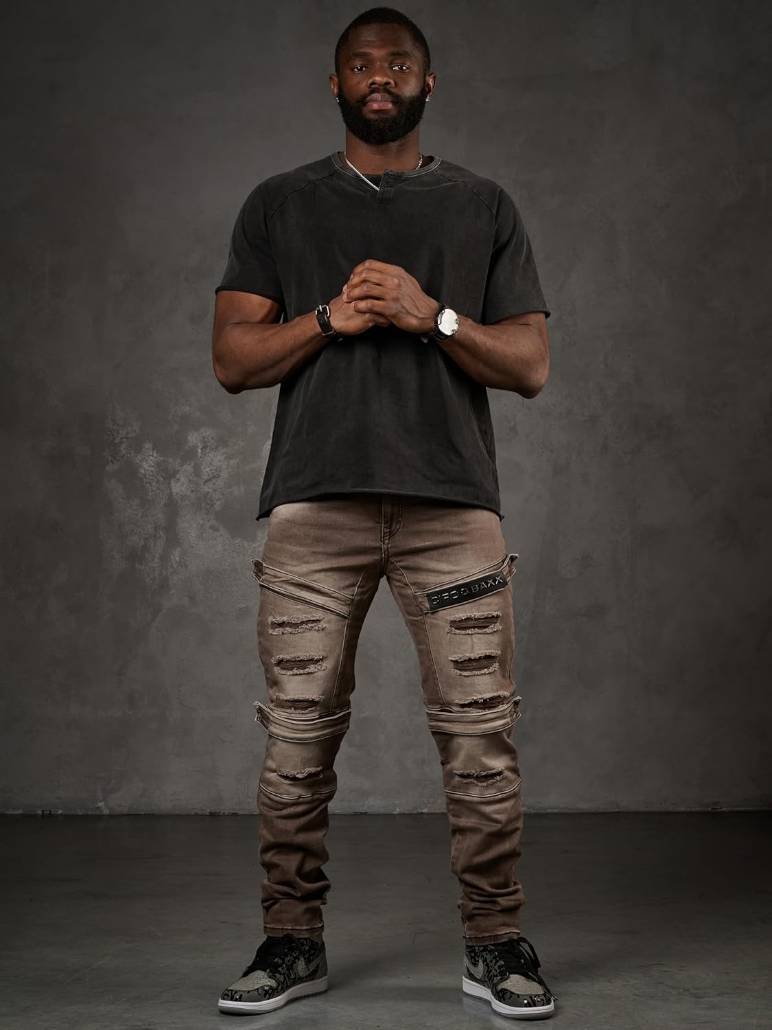 Cipo & Baxx ZERMATT Herren Jeans brown Denim CD555