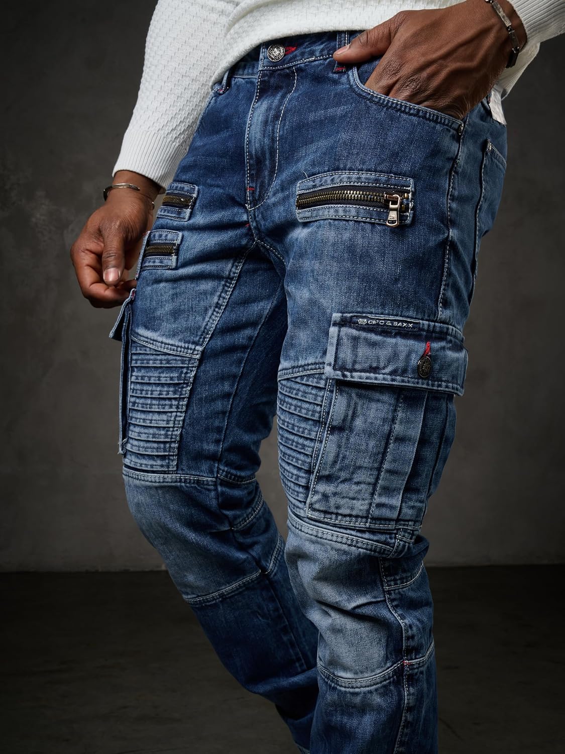 Cipo & Baxx HUGO Herren Cargo Jeans CD798