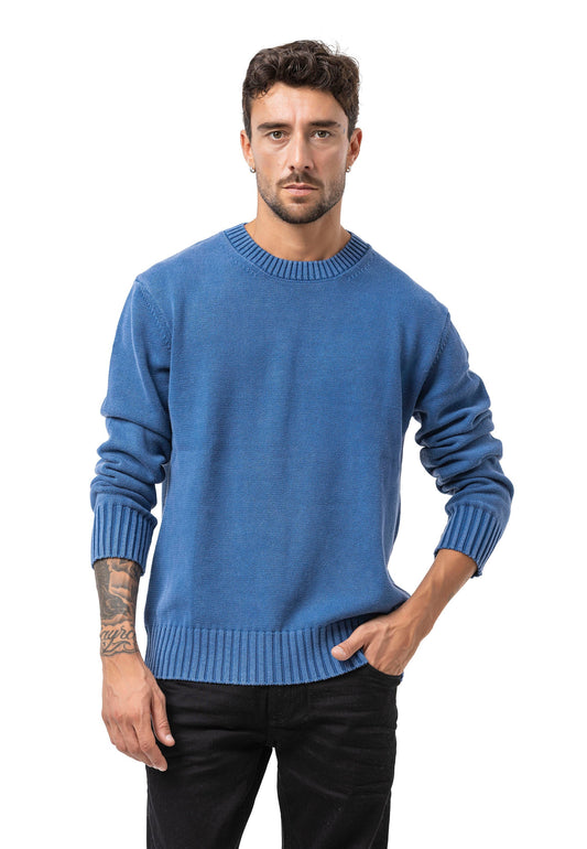 Cipo & Baxx CHENG Herren Pullover blue CP289