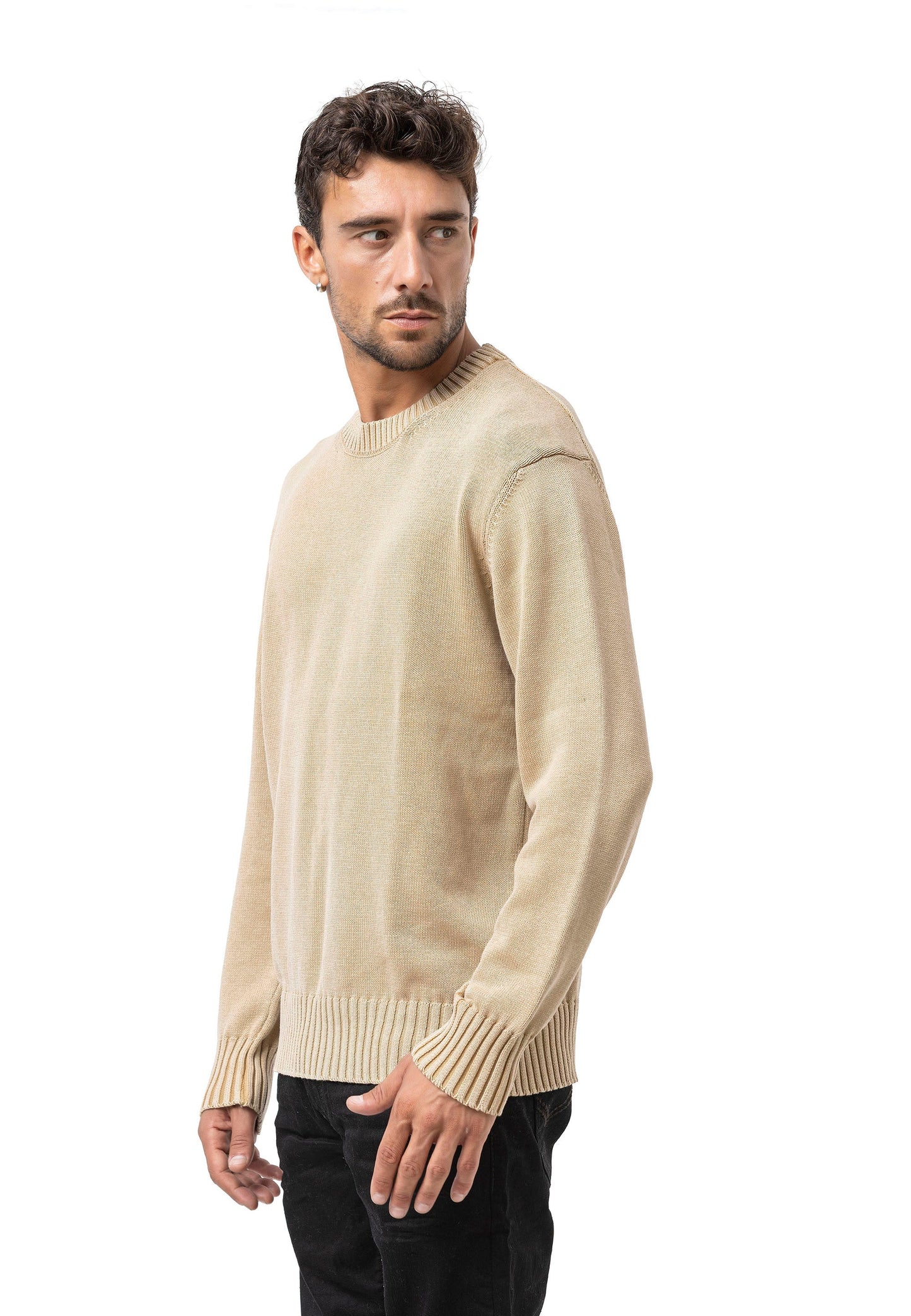 Cipo & Baxx CHENG Herren Pullover beige CP289