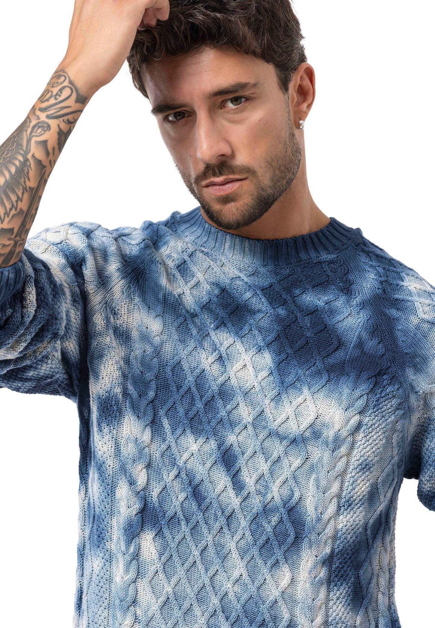 Cipo & Baxx CLOUD Herren Pullover blue CP287