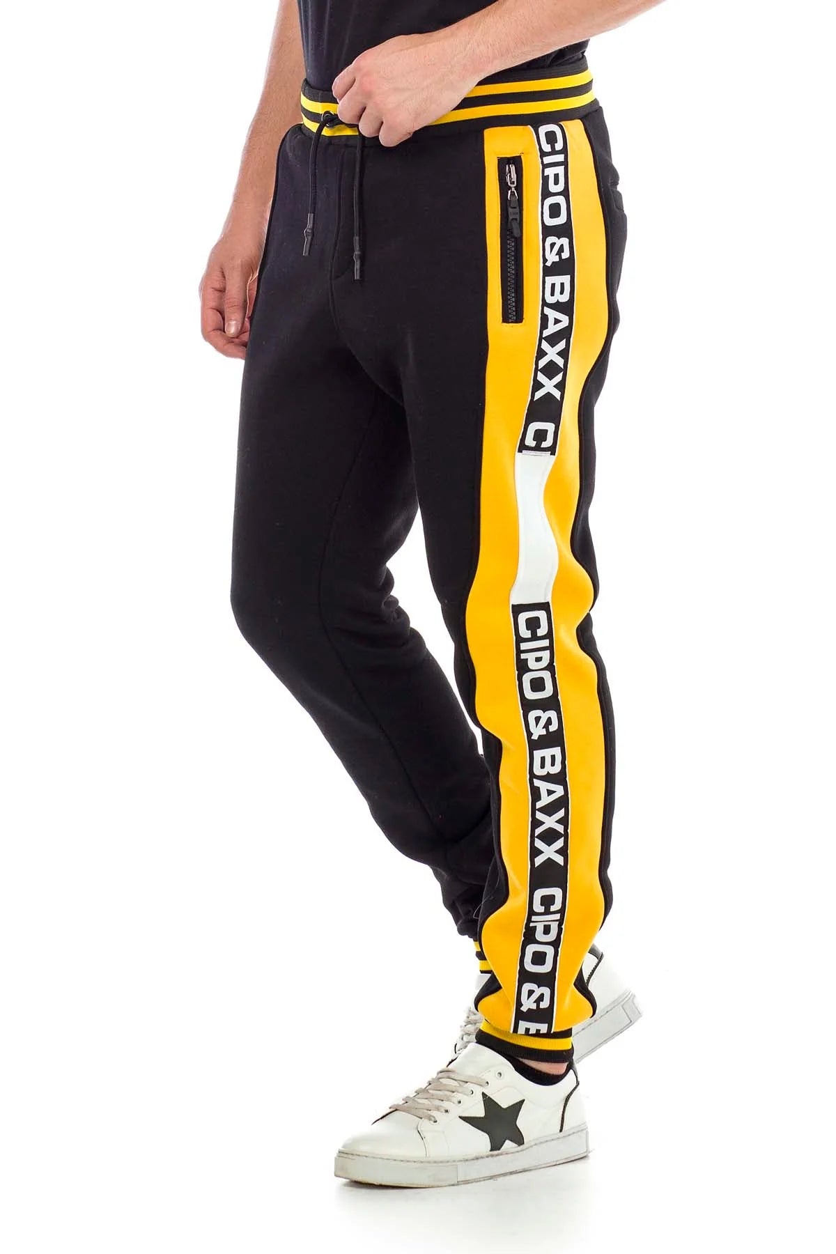 Cipo & Baxx ROCKET Herren Jogginghose gelb CR115