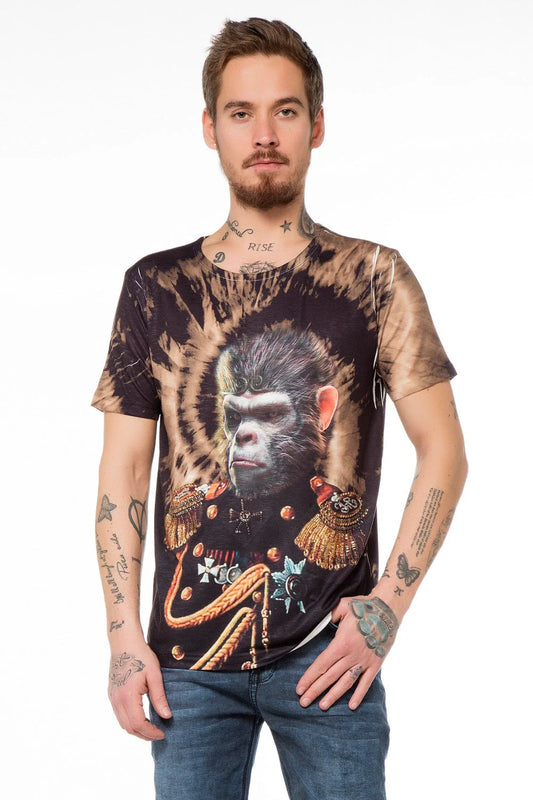Cipo & Baxx PICARD Herren T-Shirt black CT395
