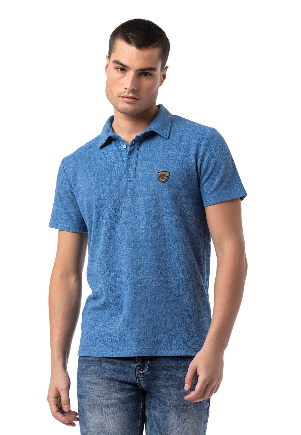 Cipo & Baxx SANSOR blau Herren Polo T-Shirt CT825