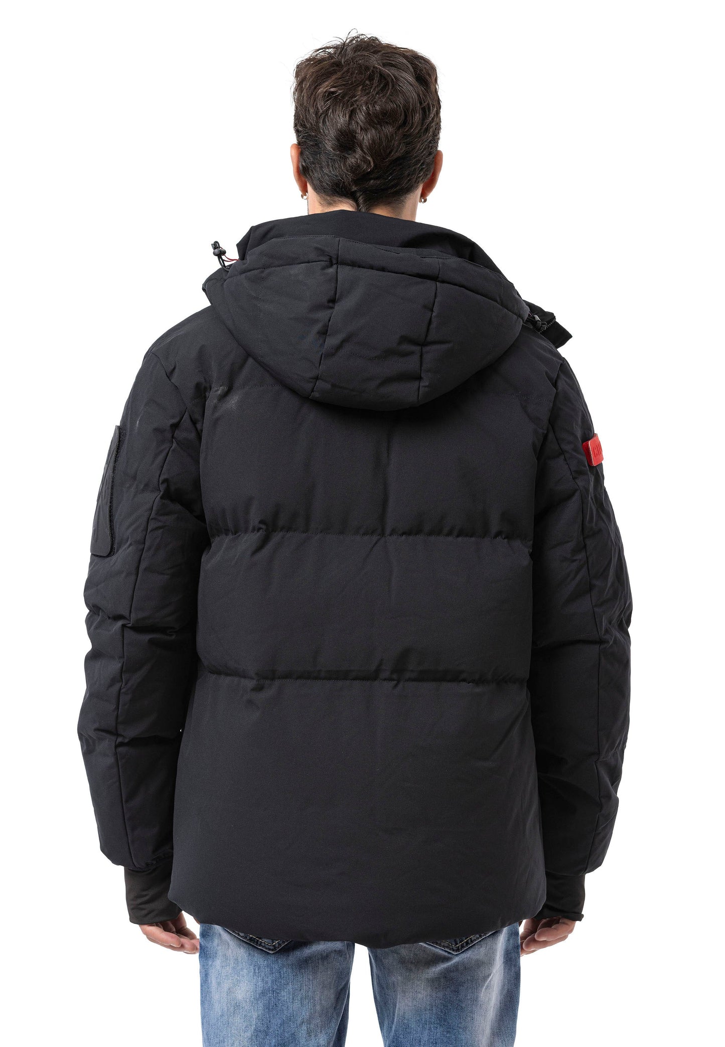 Cipo & Baxx PAL Herren Bomberjacke Kapuze black CM228