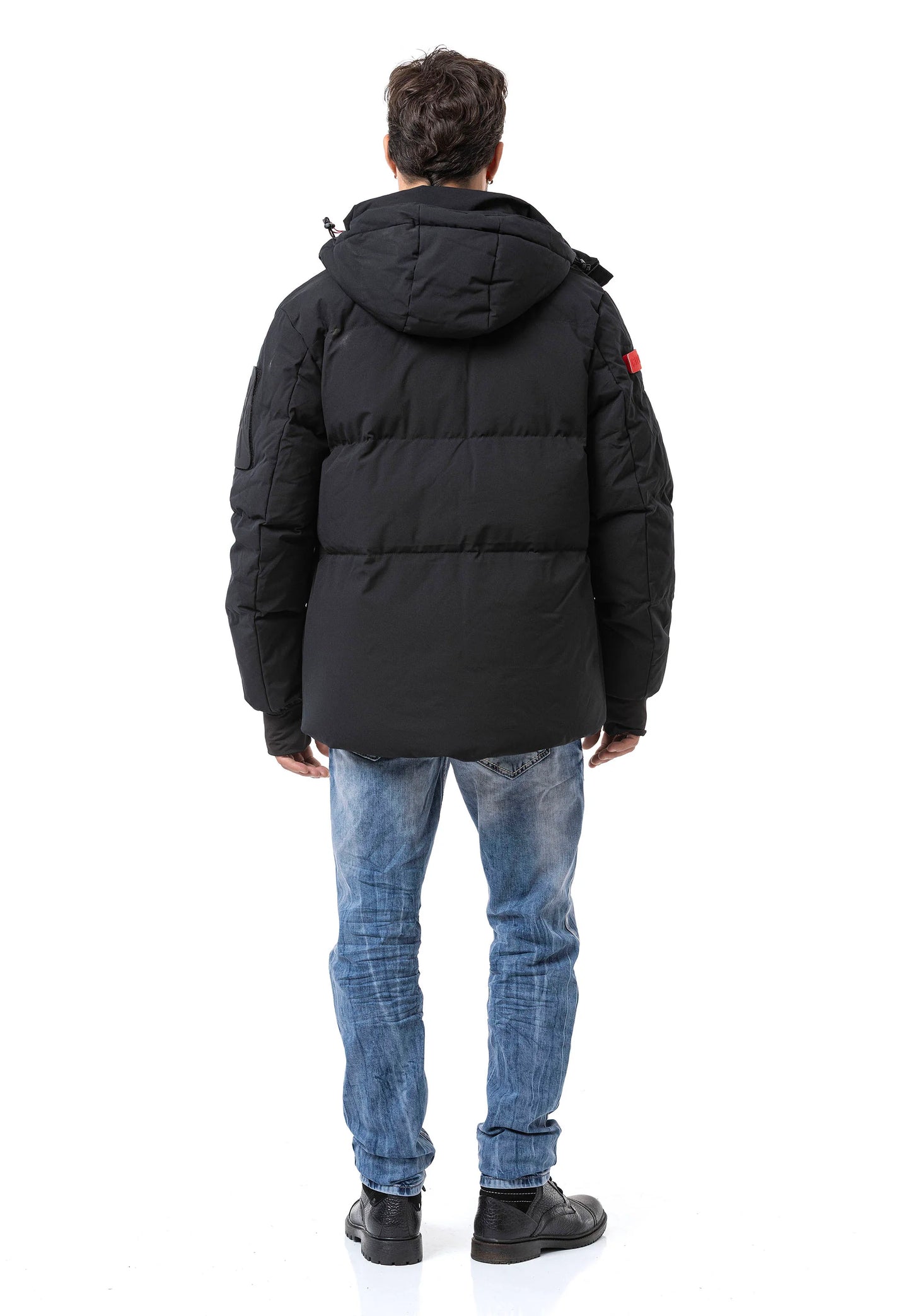 Cipo & Baxx PAL Herren Bomberjacke Kapuze black CM228