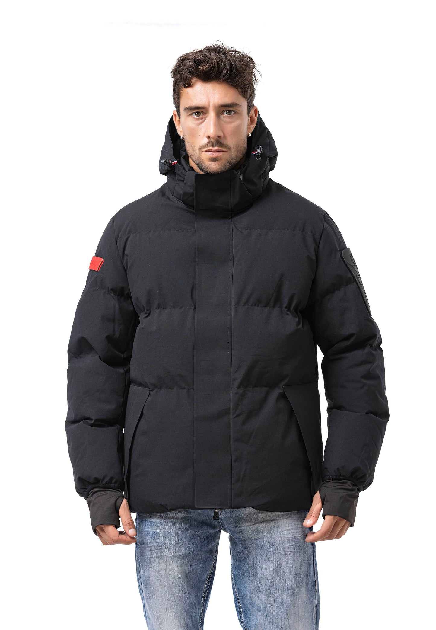 Cipo & Baxx PAL Herren Bomberjacke Kapuze black CM228
