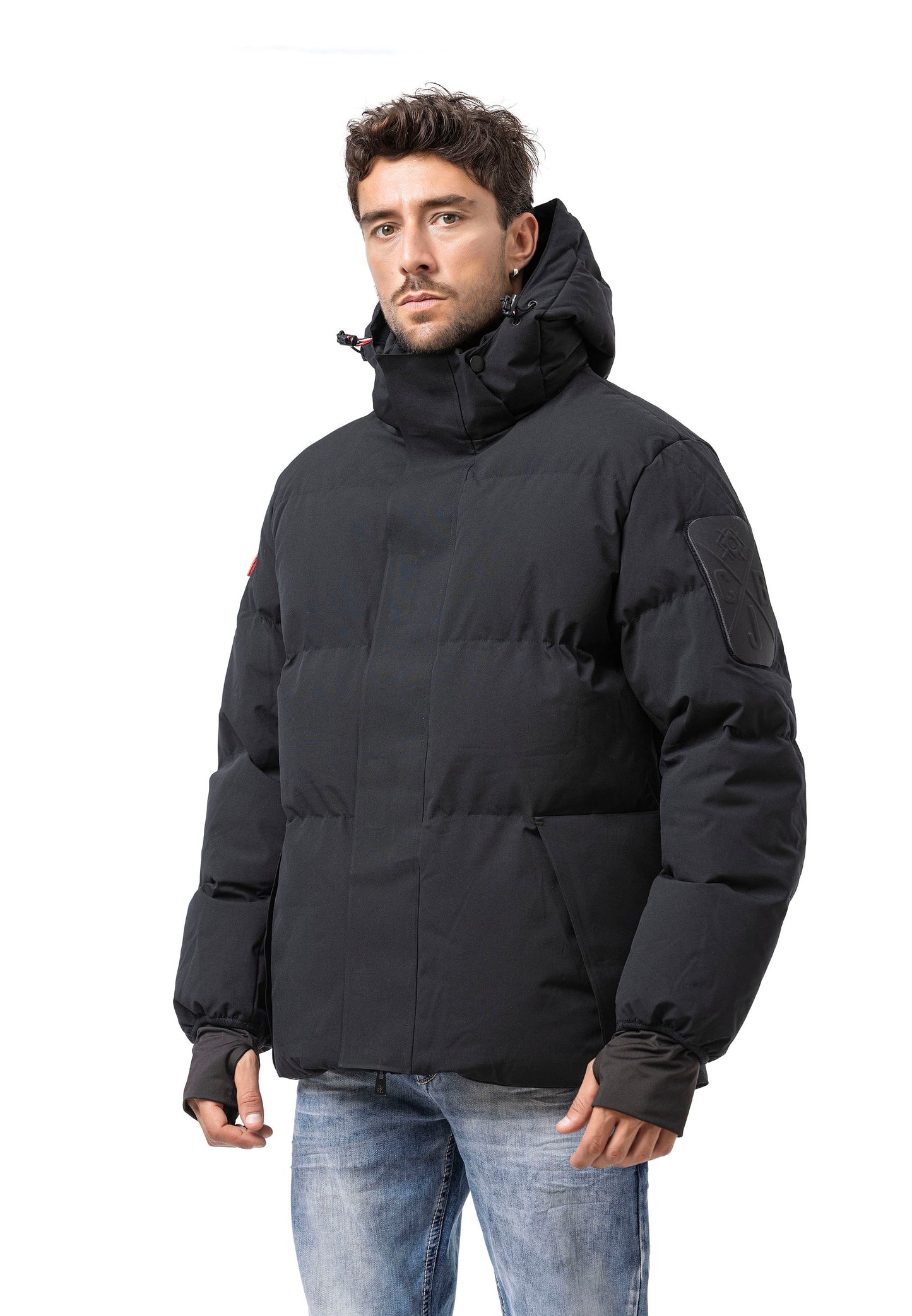 Cipo & Baxx PAL Herren Bomberjacke Kapuze black CM228