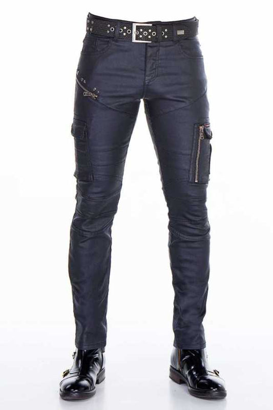 Cipo & Baxx PADUA Herren Hose Lederimitat CD405
